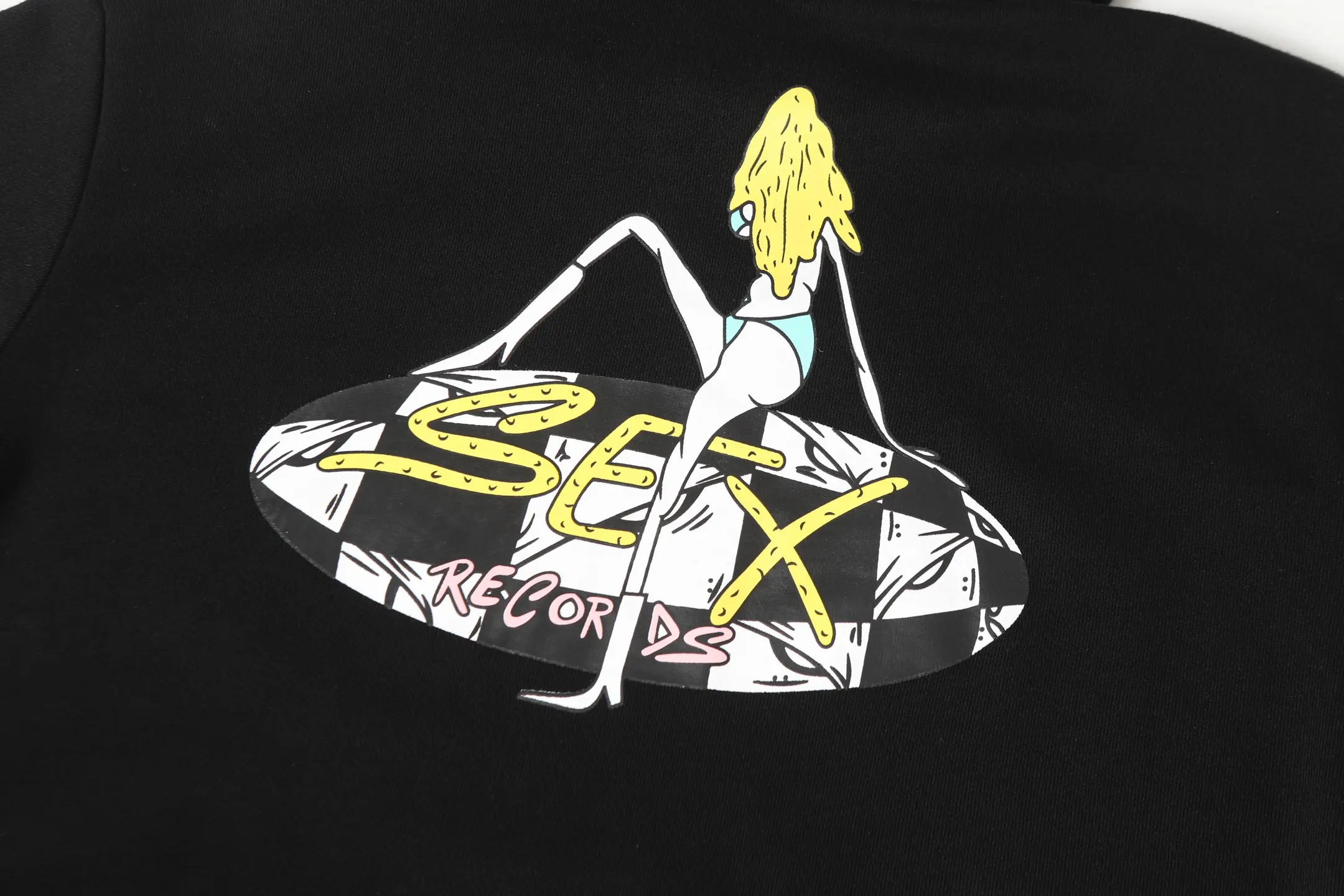 Sex Records Printed Cotton-Blend Hoodie D14013890 — view 7