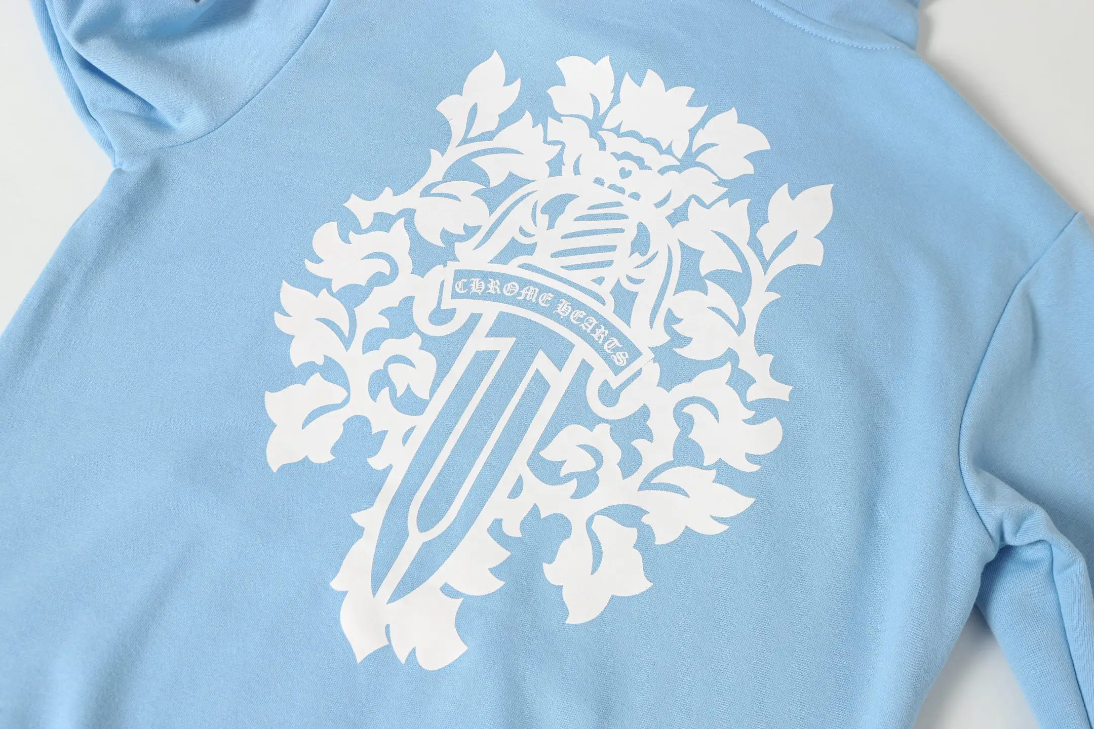 Dagger Logo Print Cotton-Blend Hoodie D14013877 — view 9