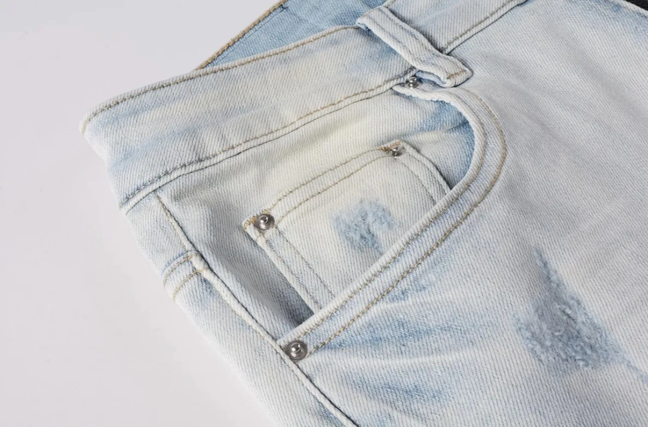 Crystal-Embellished Distressed Slim-Fit Jeans D14523131 — view 5