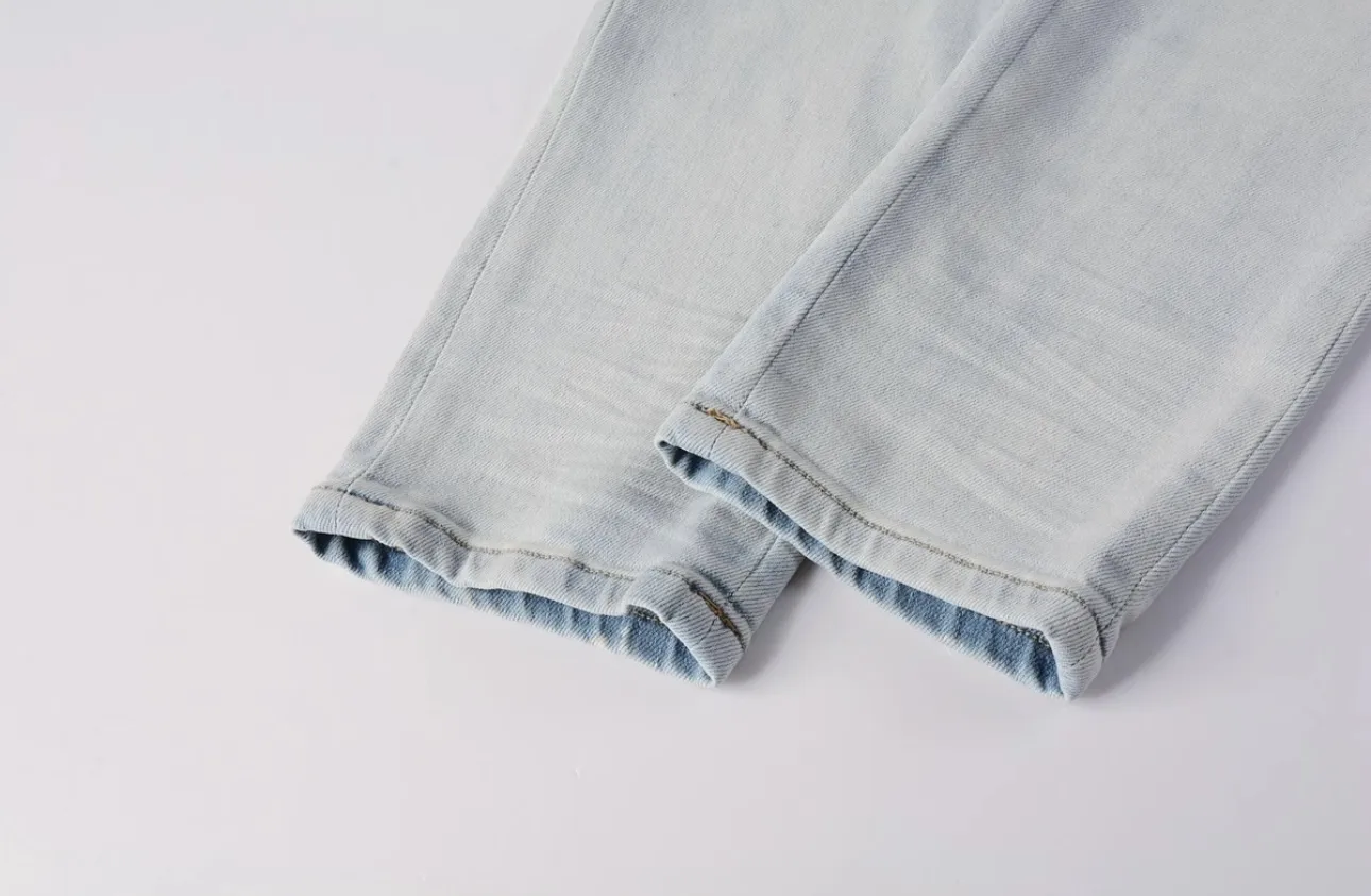 Crystal-Embellished Distressed Slim-Fit Jeans D14523131 — view 8