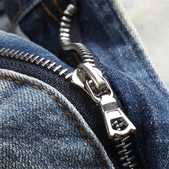 Distressed Logo Patch Slim-Fit Jeans D14523129 — view 6