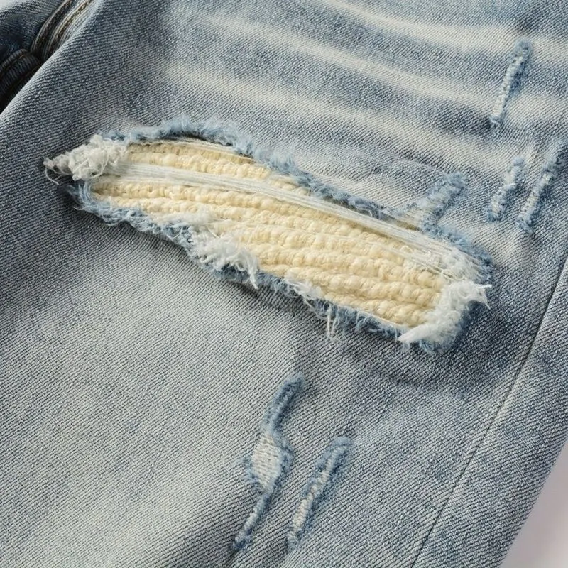 Logo Appliqué Distressed Slim-Fit Jeans D14523126 — view 8