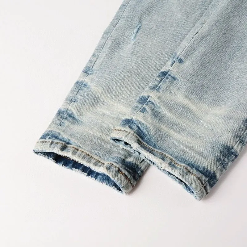 Logo Appliqué Distressed Slim-Fit Jeans D14523126 — view 9