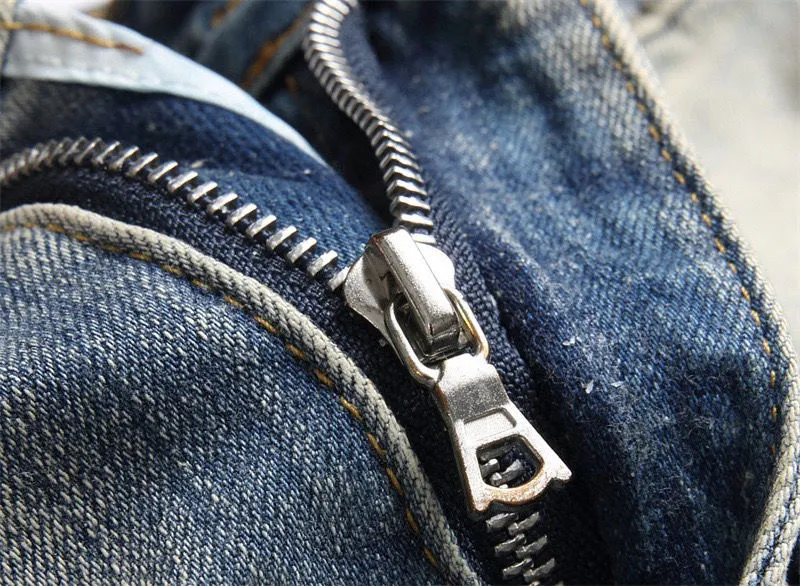 Logo Embroidered Distressed Slim-Fit Jeans D14523125 — view 6