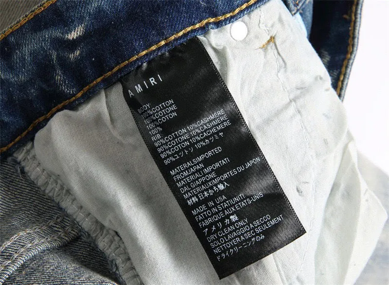 Logo Embroidered Distressed Slim-Fit Jeans D14523125 — view 8