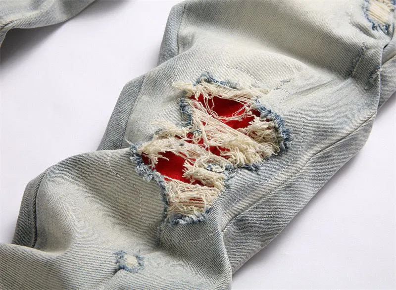 Logo Embroidered Distressed Slim-Fit Jeans D14523125 — view 11