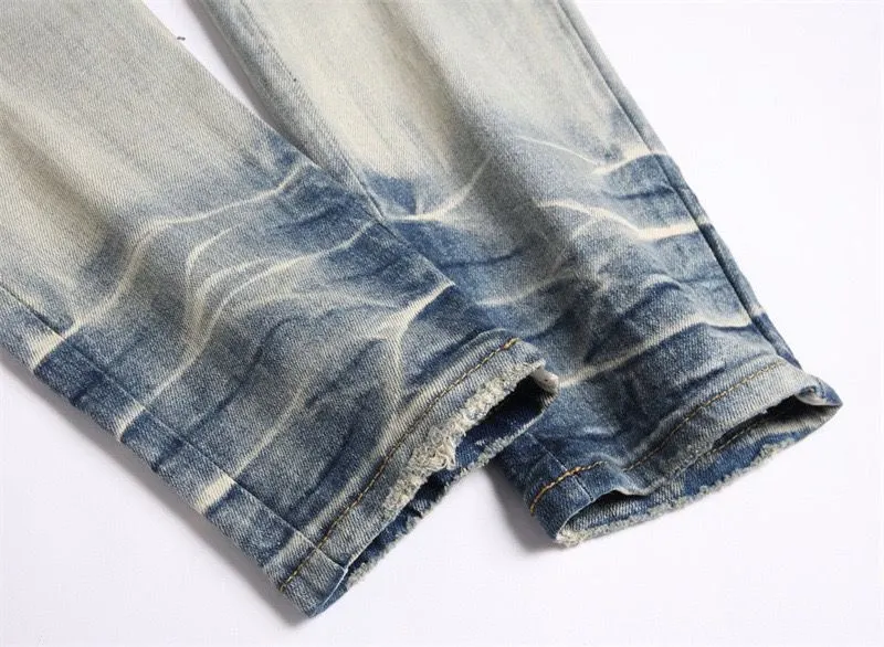Logo Embroidered Distressed Slim-Fit Jeans D14523125 — view 12