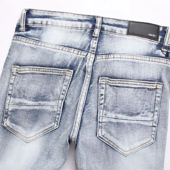 Distressed Logo-Appliqué Slim-Fit Jeans D14523122 — view 5