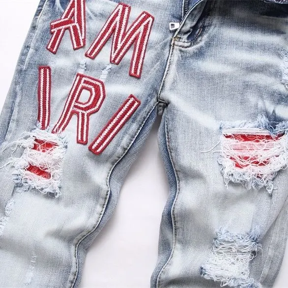 Distressed Logo-Appliqué Slim-Fit Jeans D14523122 — view 8