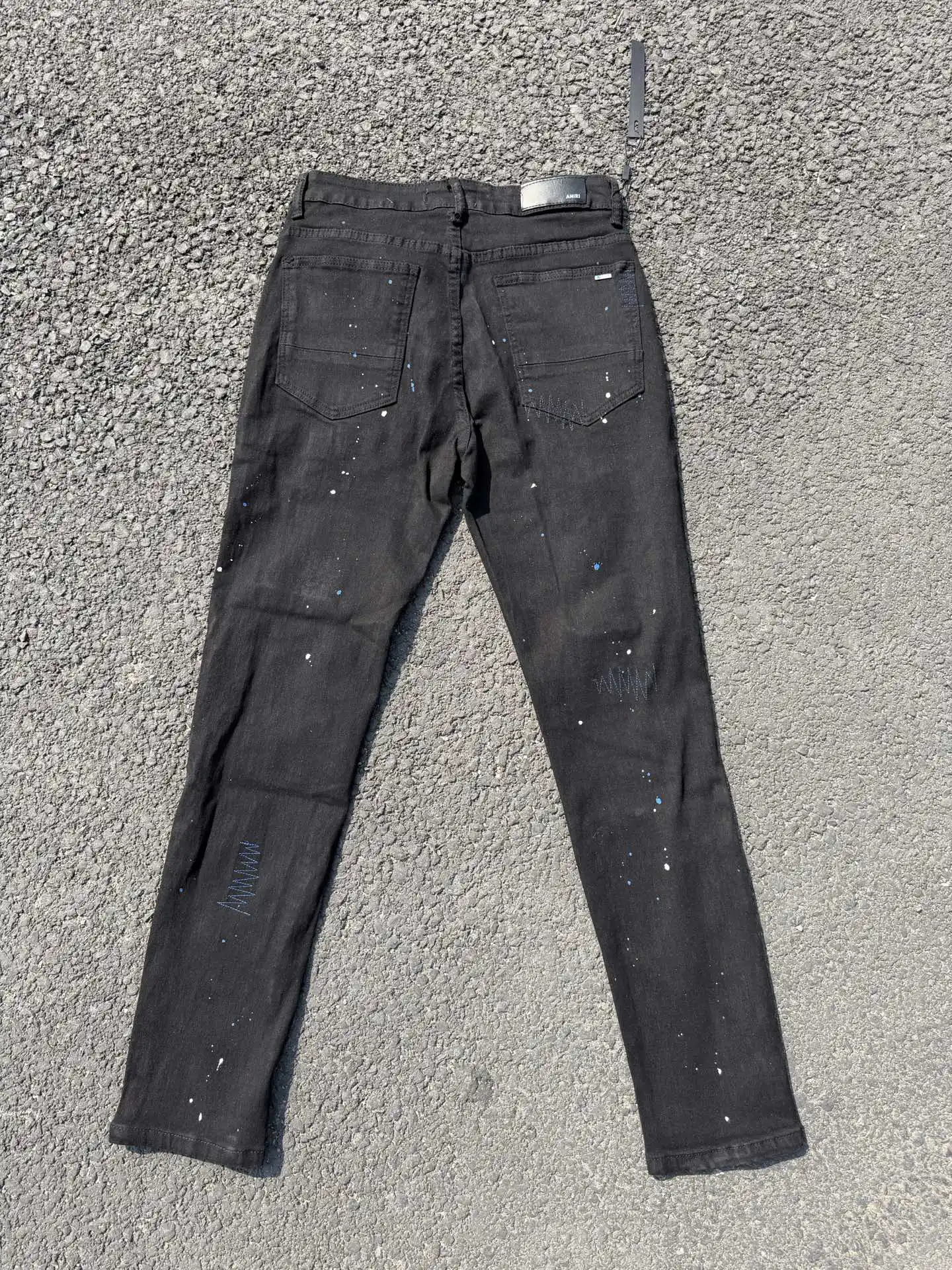 Distressed Slim-Fit Graphic Jeans D15423119 — view 4