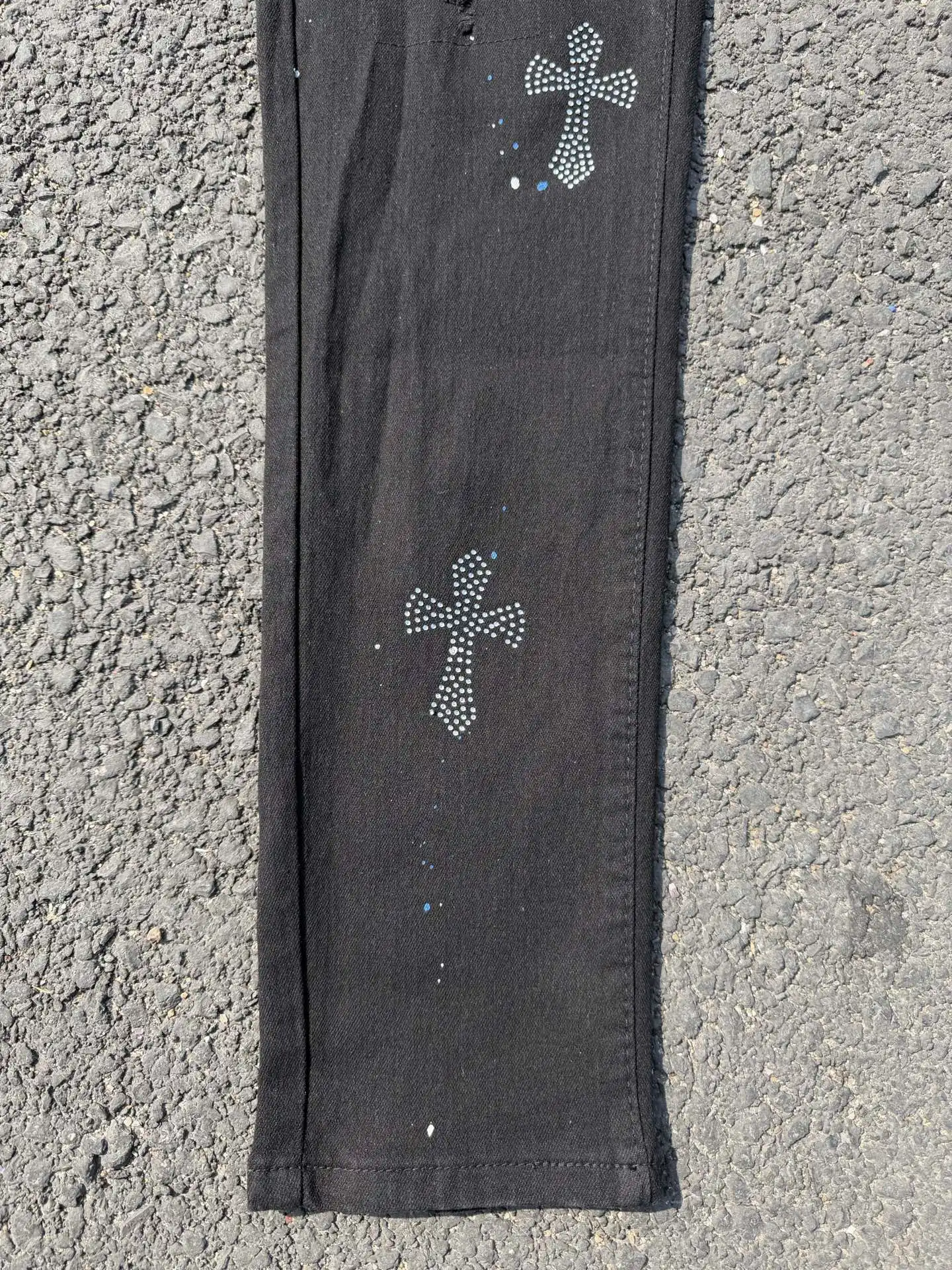 Distressed Slim-Fit Graphic Jeans D15423119 — view 12