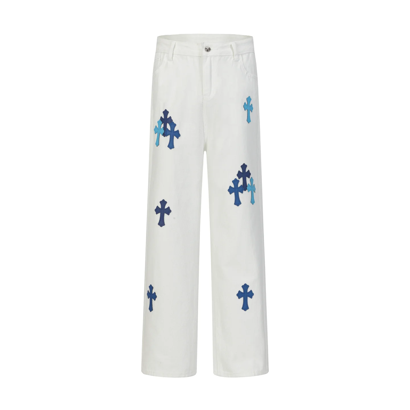 Cross Patch Embroidered Straight-Leg Jeans D15513881 — view 2