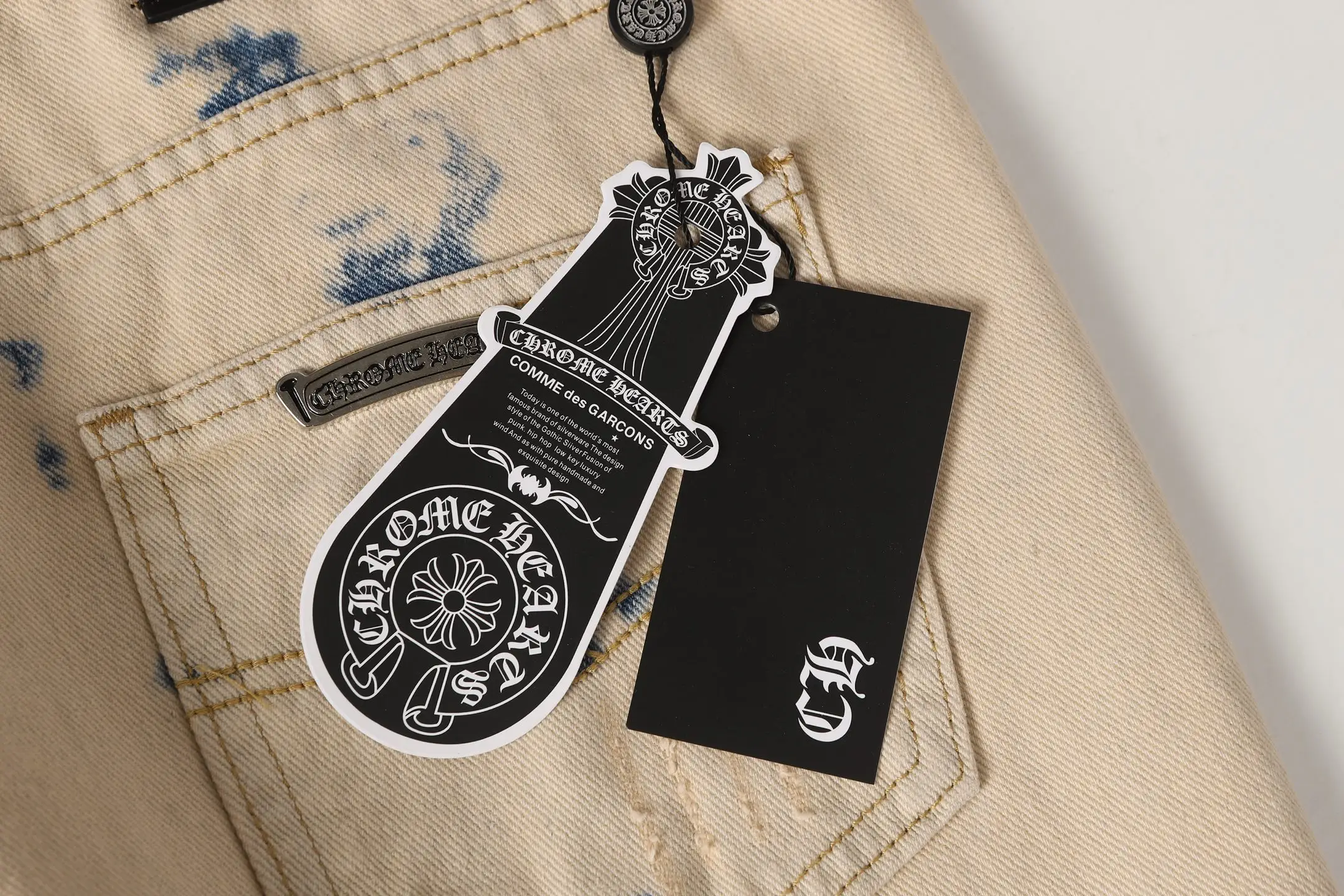 Cross Patch Acid-Wash Straight-Leg Jeans D17513990 — view 14