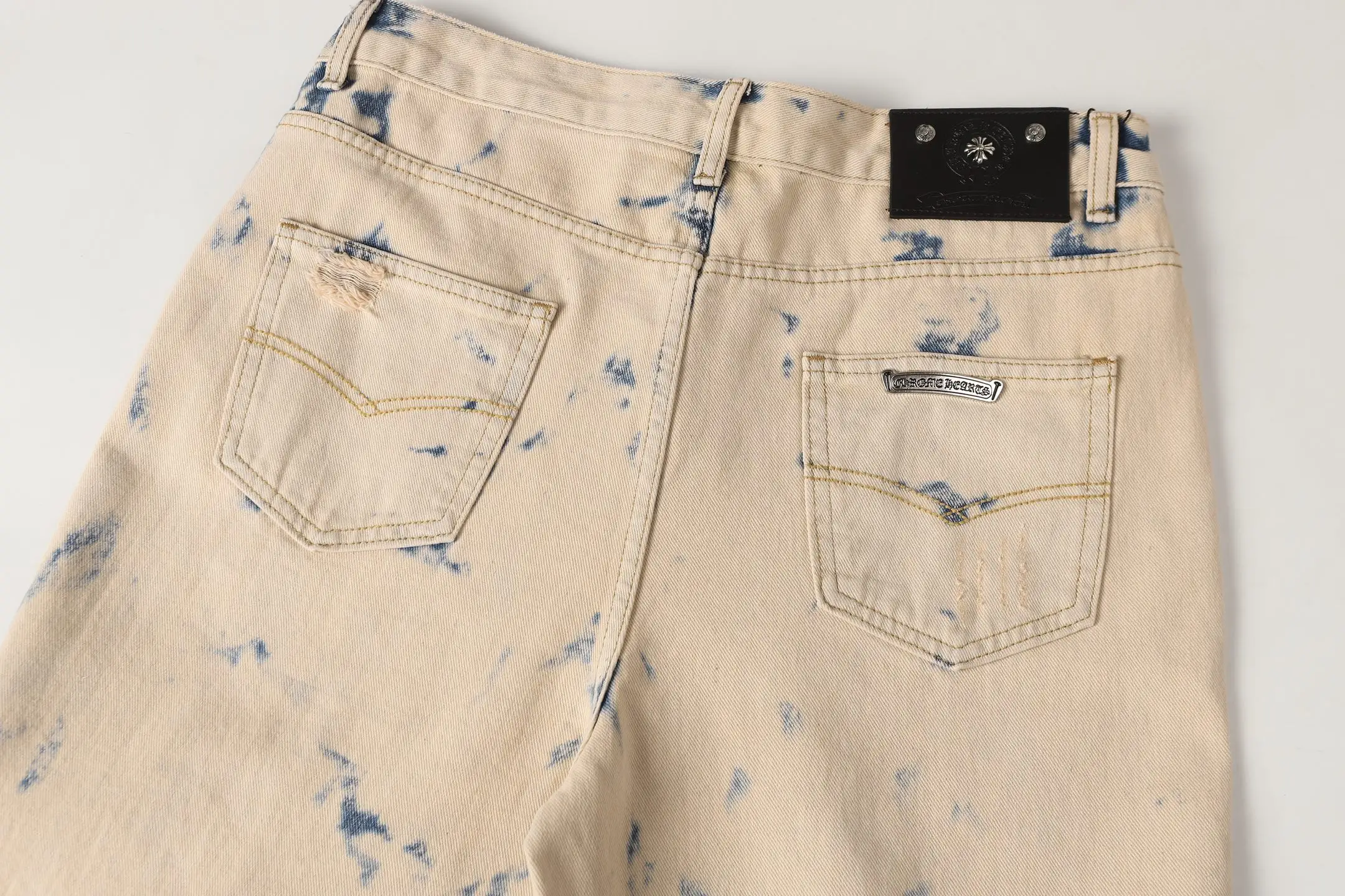 Cross Patch Acid-Wash Straight-Leg Jeans D17513990 — view 15