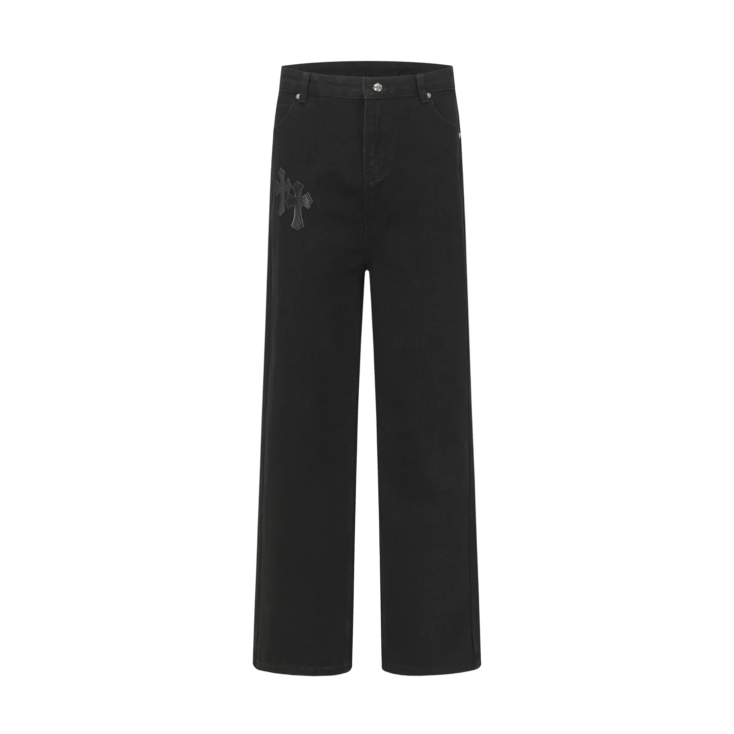 Cross Patch Embroidered Straight-Leg Jeans D14014000 — view 2