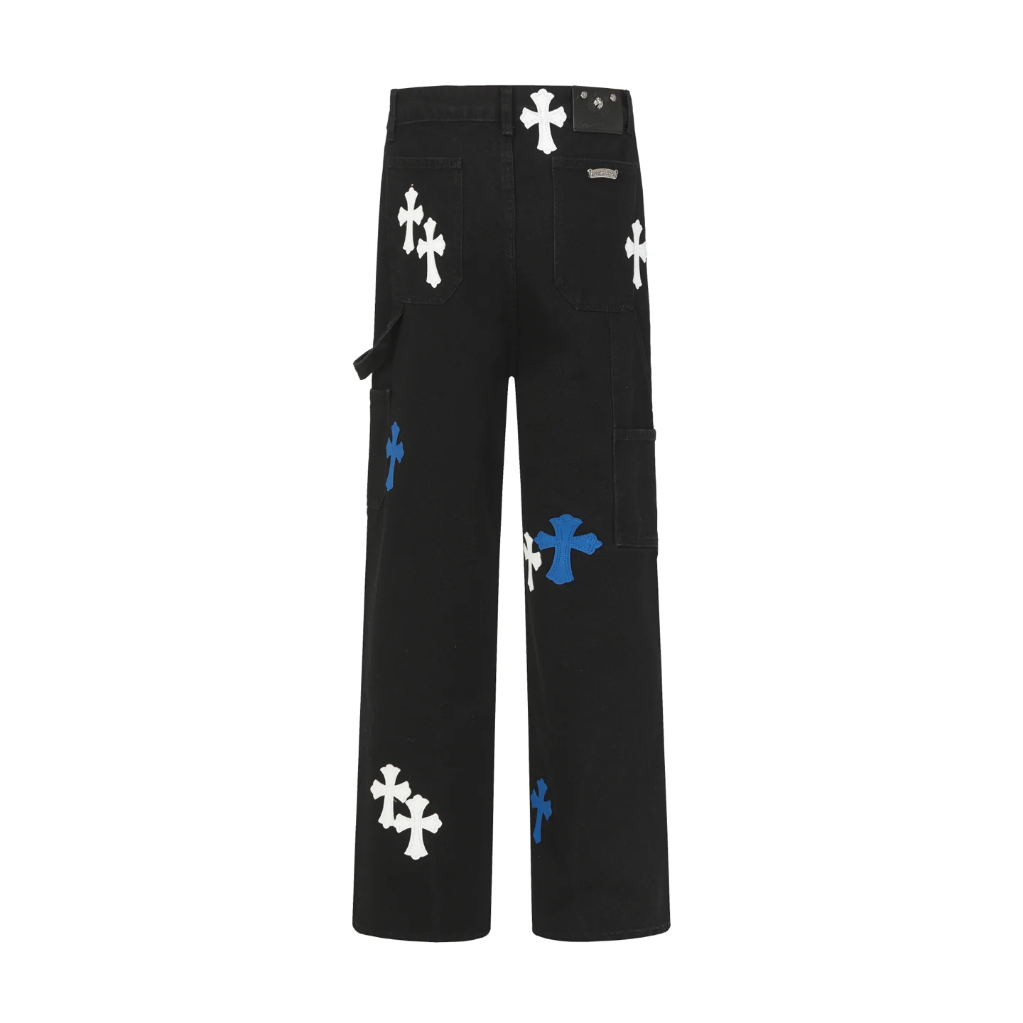 Cross Patch Embroidered Straight-Leg Jeans D16013999 — view 2