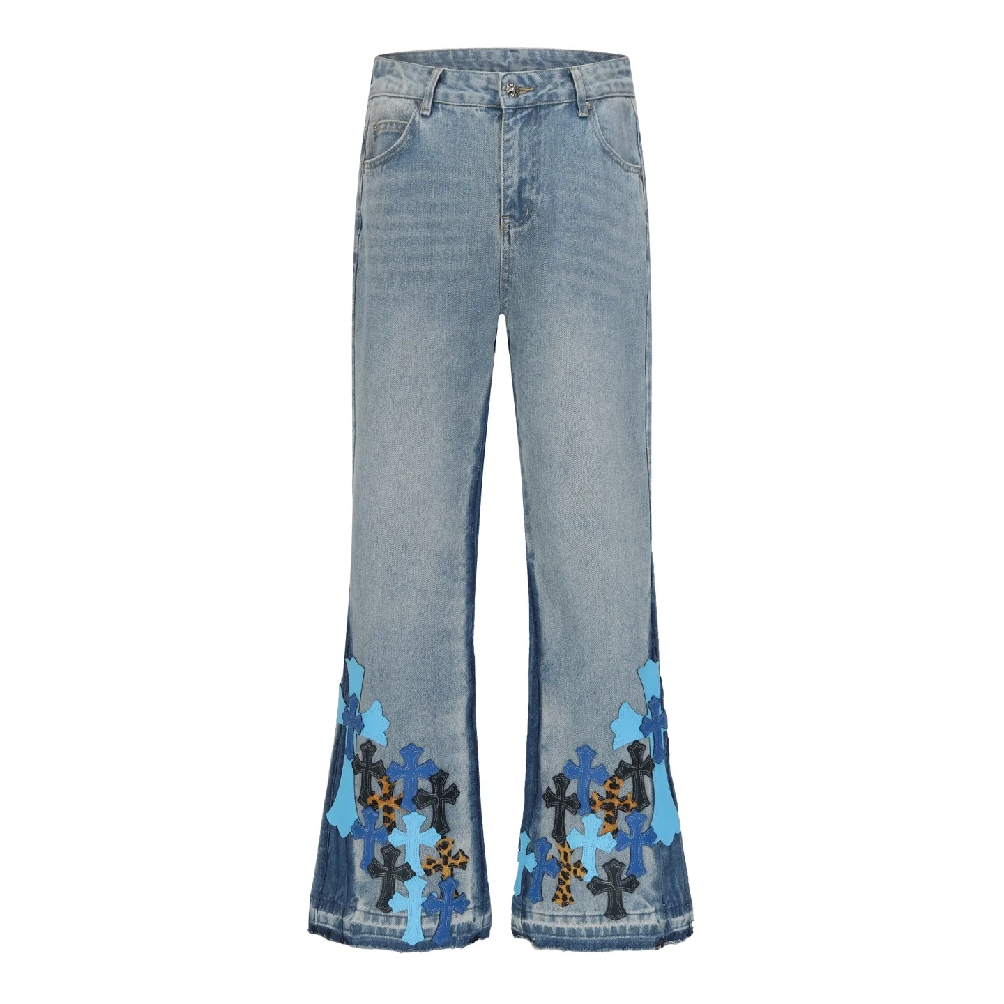 Cross Patch Flared Jeans D17013989 — view 2