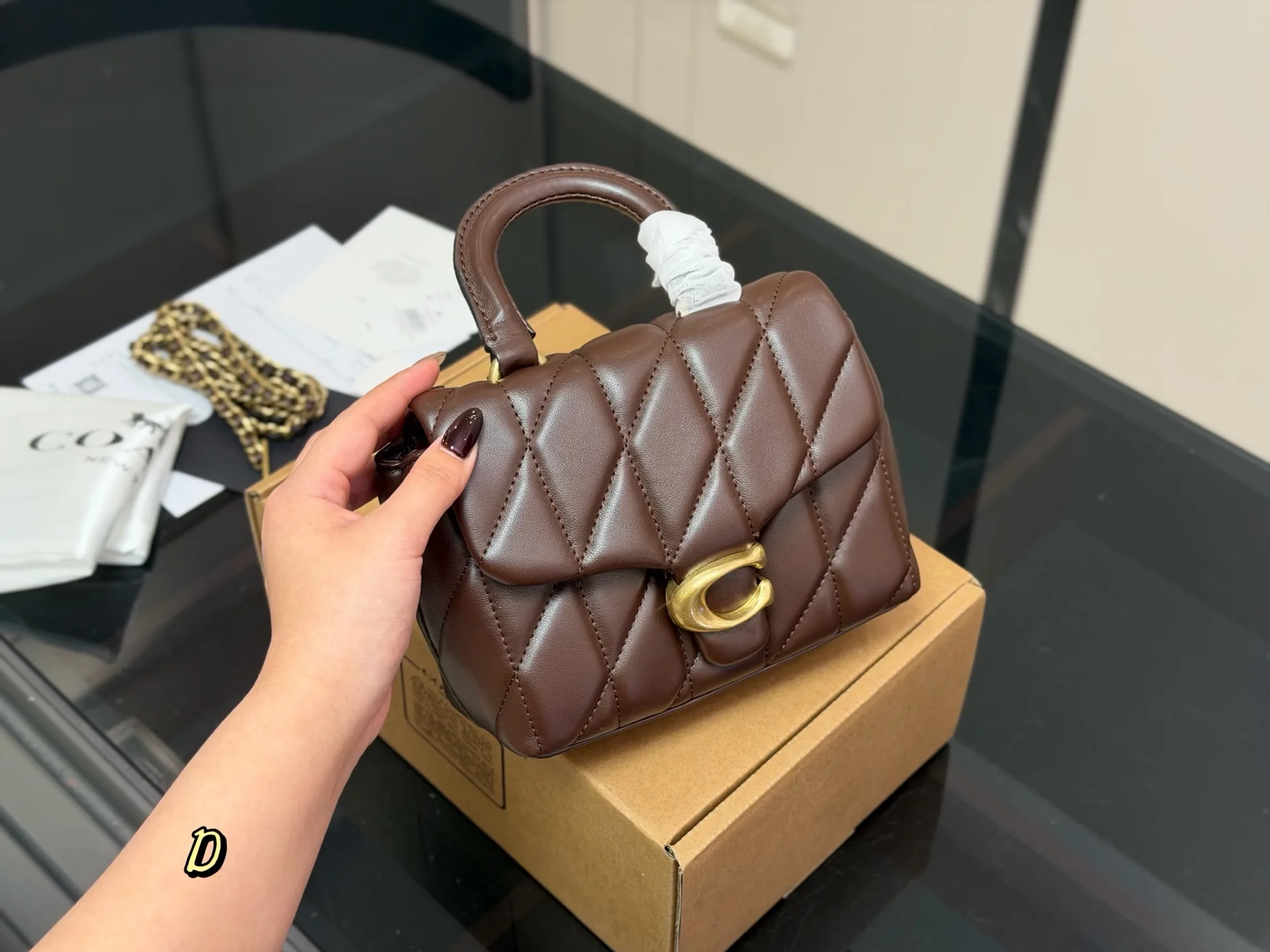 Coach Tabby Quilted Top Handle Bag D34017974 — view 2
