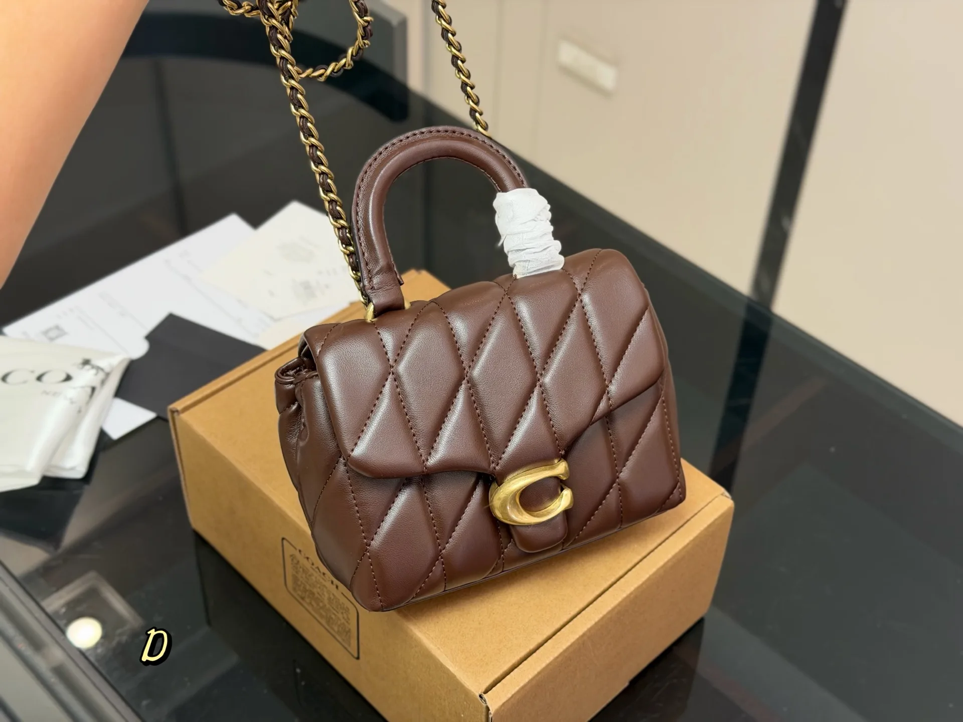 Coach Tabby Quilted Top Handle Bag D34017974 — view 3