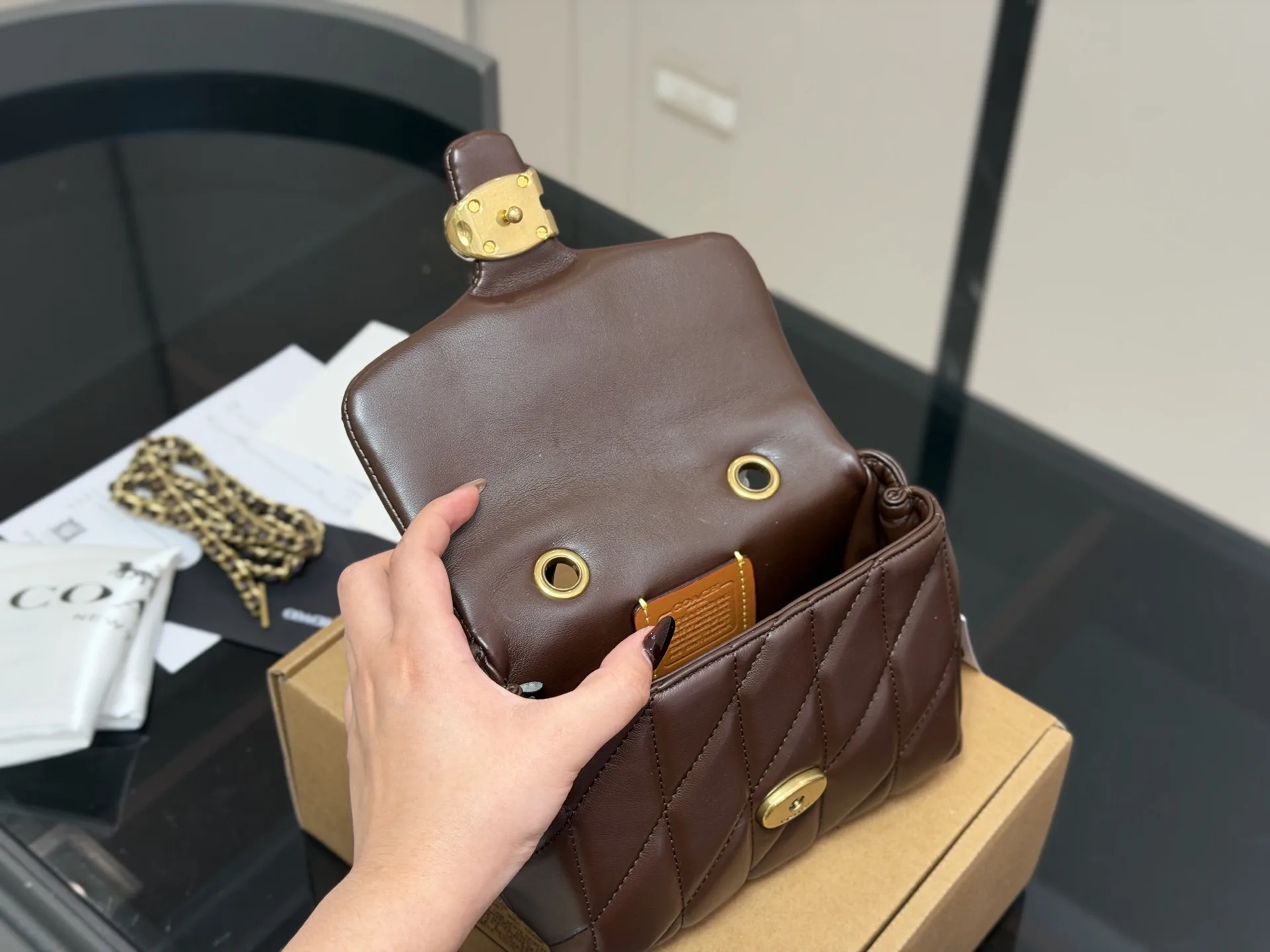Coach Tabby Quilted Top Handle Bag D34017974 — view 4