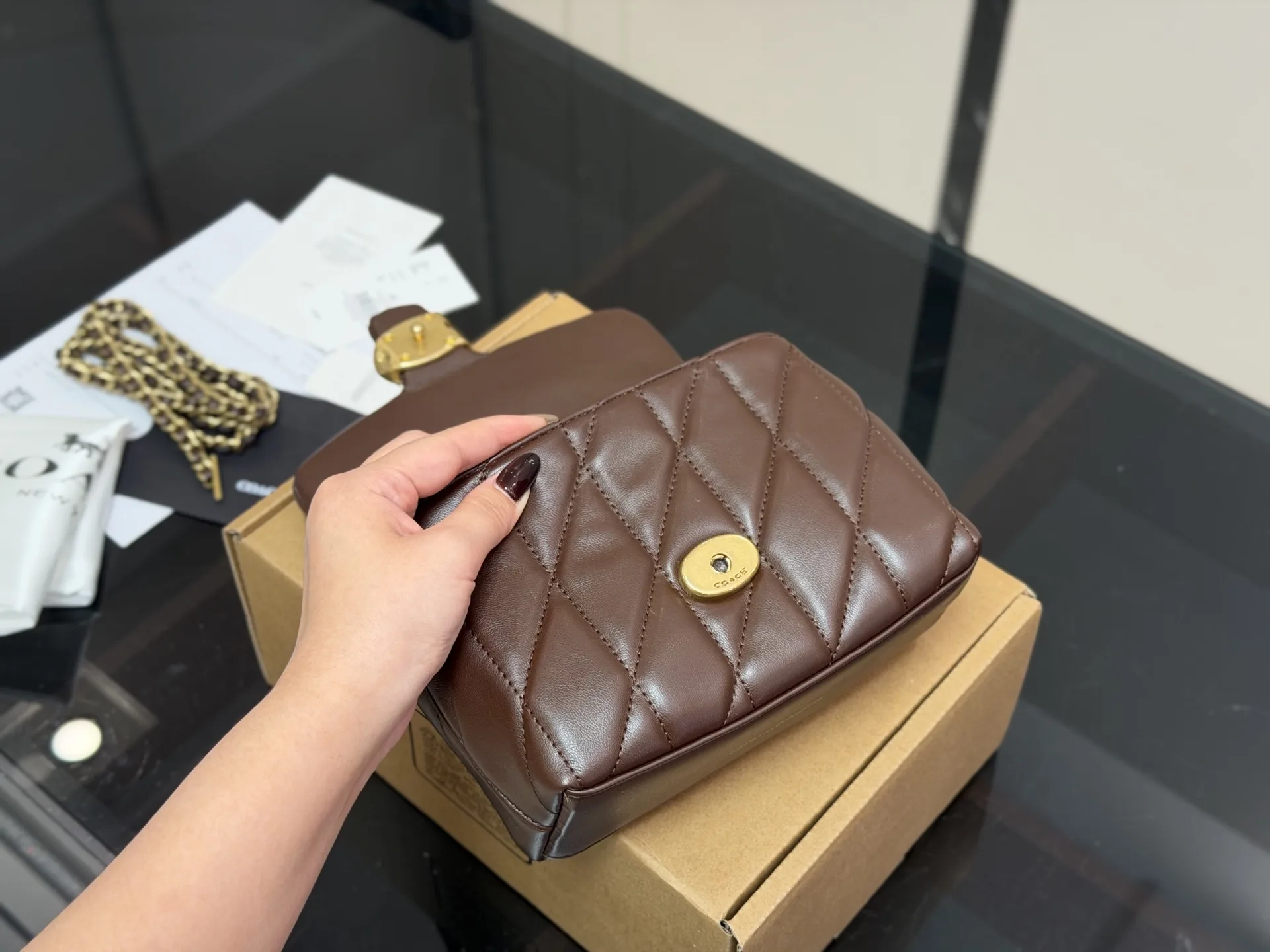 Coach Tabby Quilted Top Handle Bag D34017974 — view 5