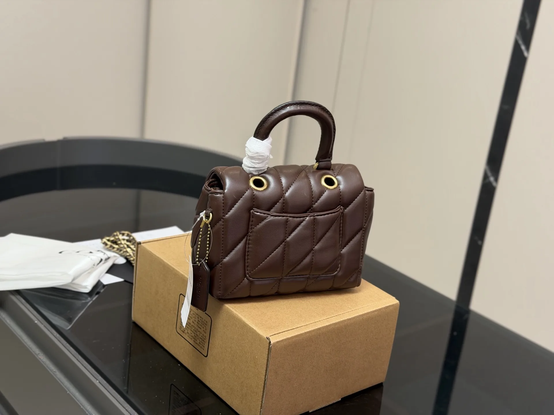 Coach Tabby Quilted Top Handle Bag D34017974 — view 7