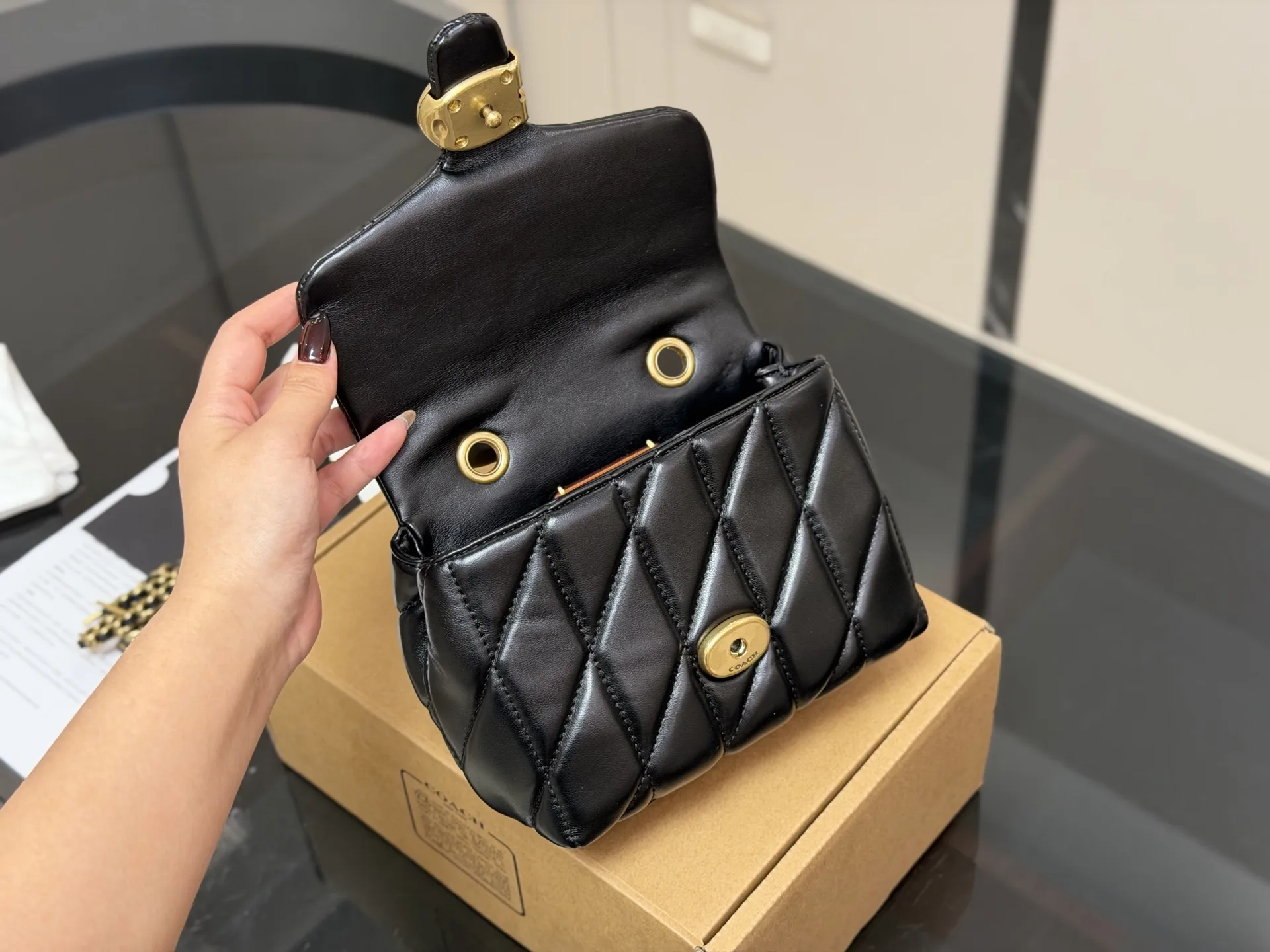 Coach Tabby Quilted Top Handle Bag D34017974 — view 23