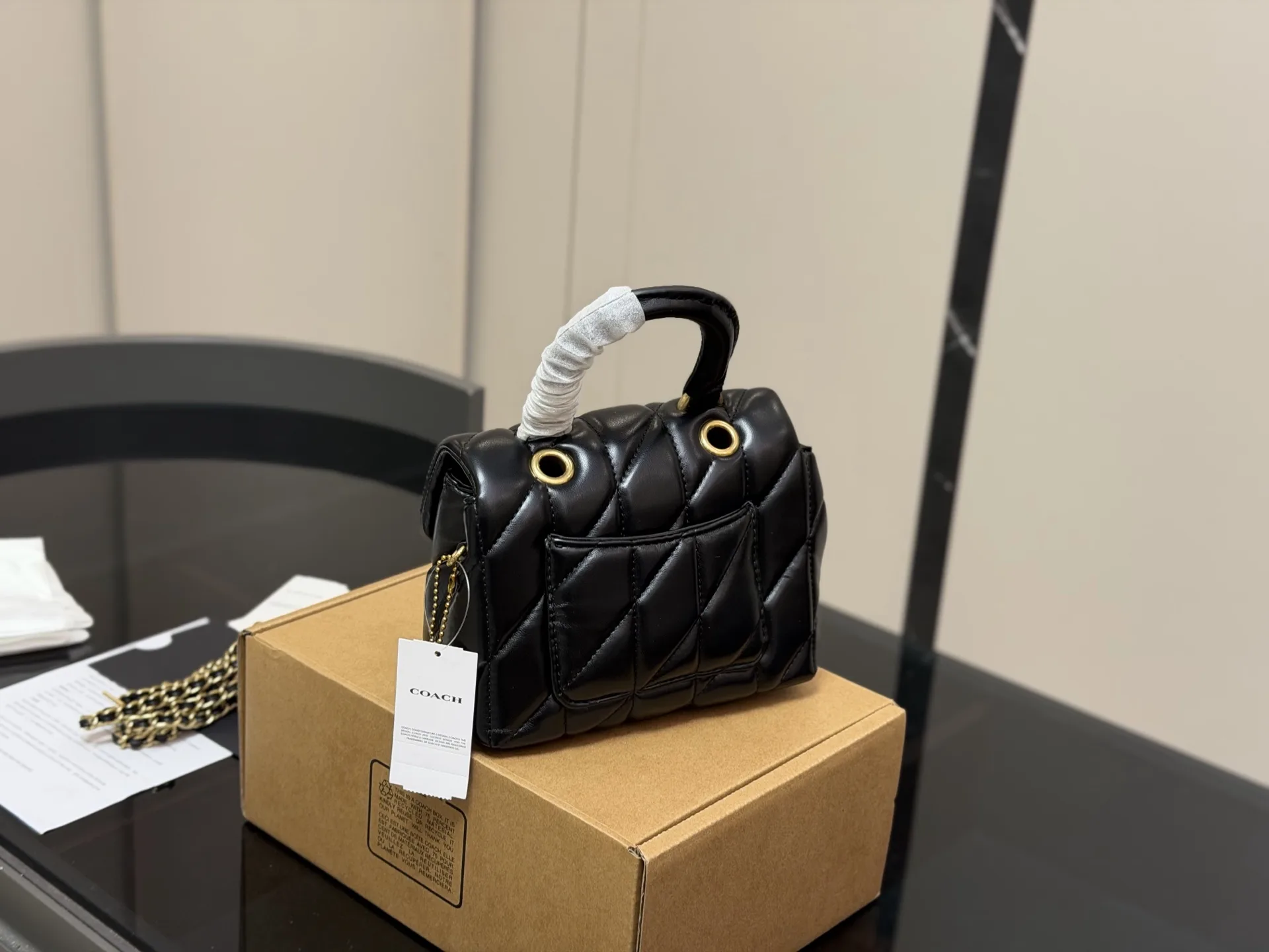 Coach Tabby Quilted Top Handle Bag D34017974 — view 25