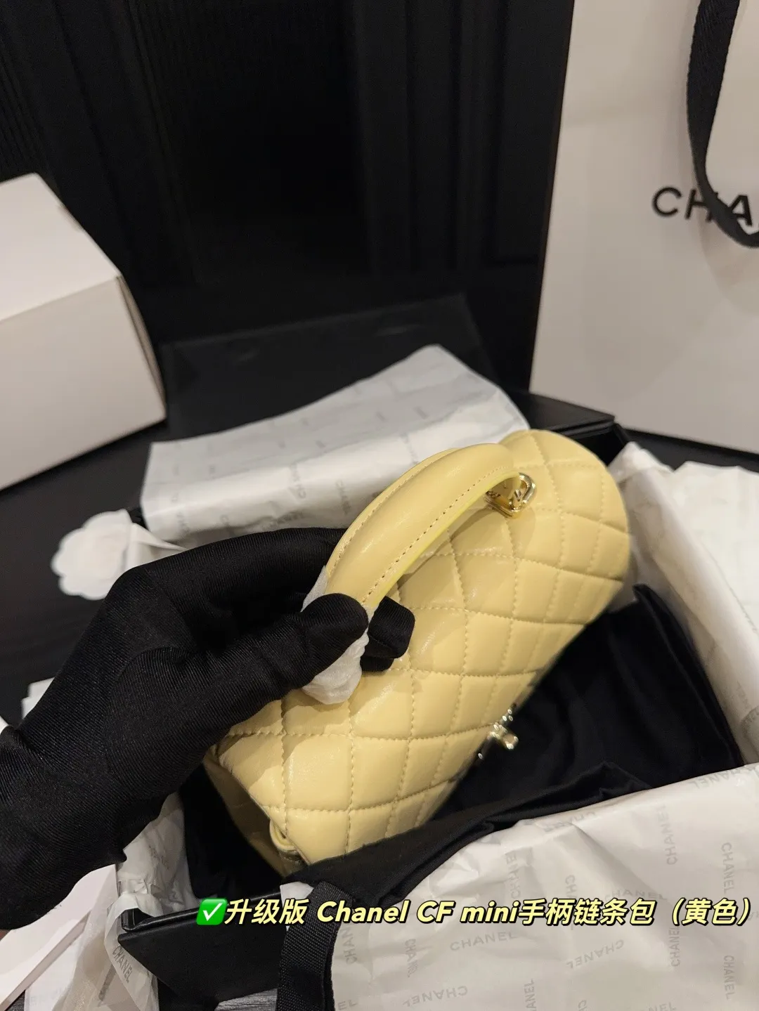 Chanel CF Mini Top-Handle Chain Bag D28518400 — view 13