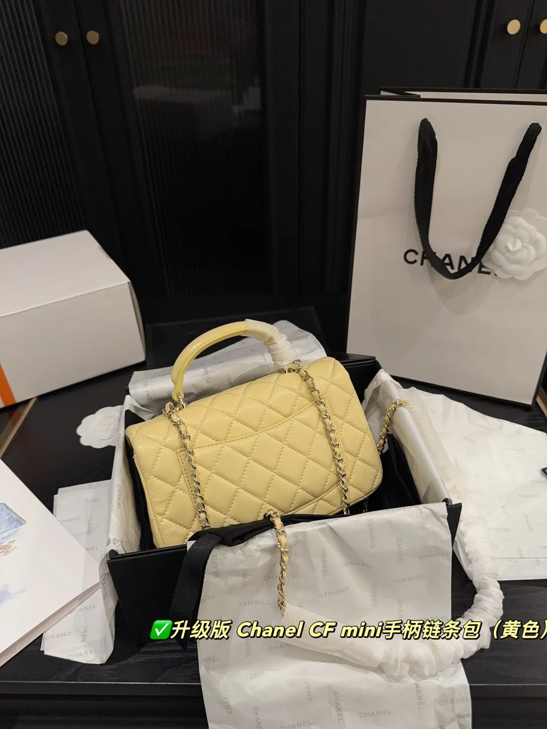 Chanel CF Mini Top-Handle Chain Bag D28518400 — view 17