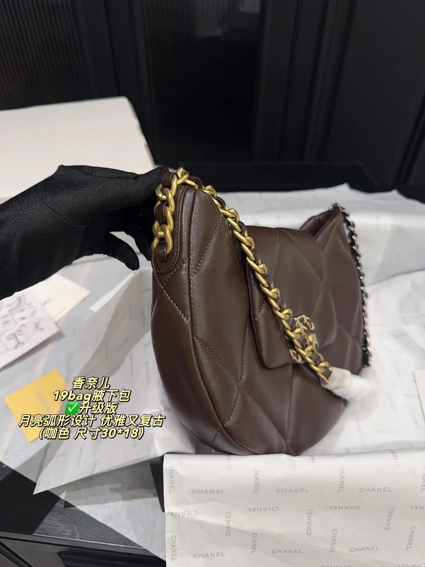 Chanel 19 Bag Quilted Shoulder Bag D31017926 — view 4