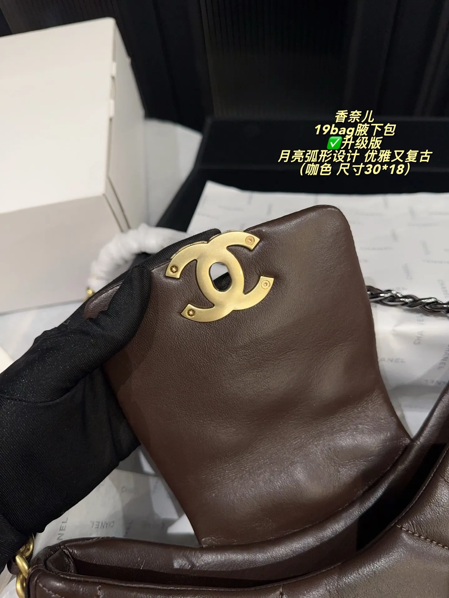 Chanel 19 Bag Quilted Shoulder Bag D31017926 — view 8