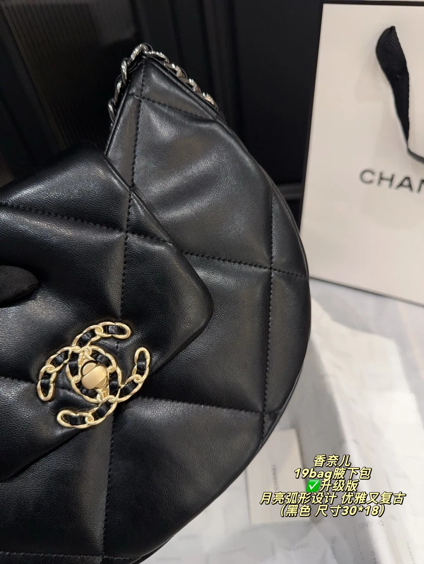 Chanel 19 Bag Quilted Shoulder Bag D31017926 — view 16