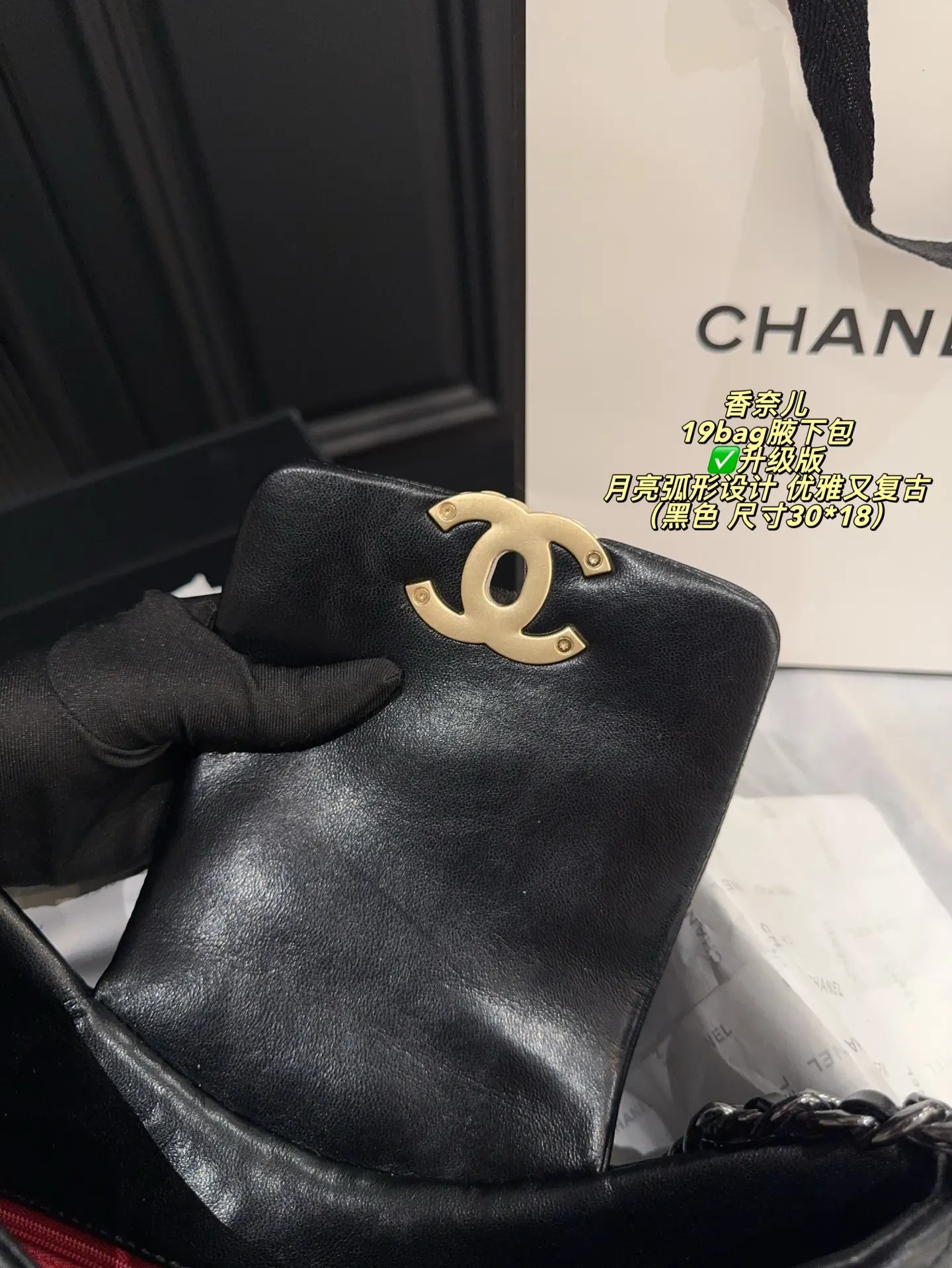 Chanel 19 Bag Quilted Shoulder Bag D31017926 — view 17