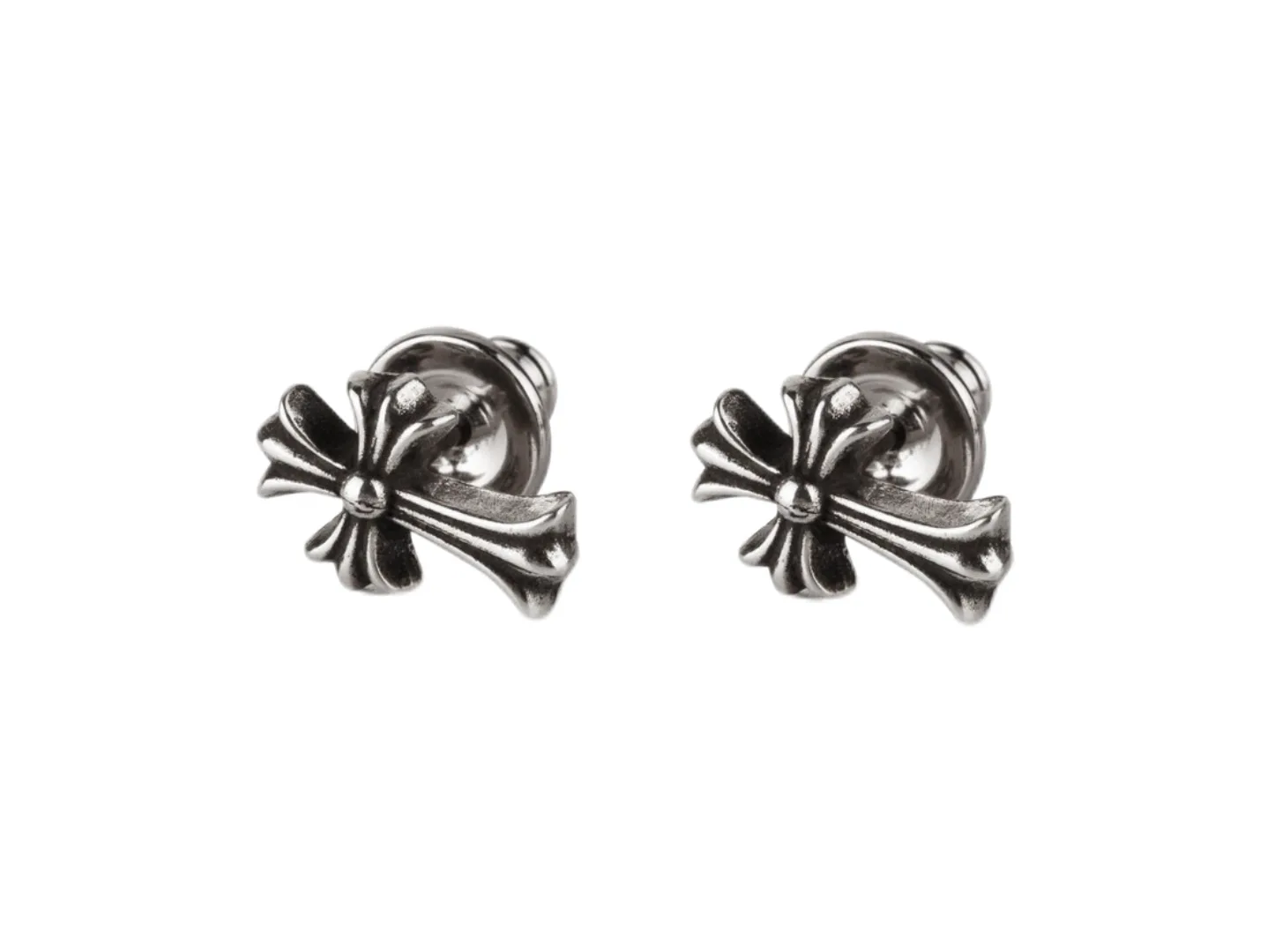 Chrome Hearts Cross Stud Earrings (Sterling Silver) D14516536