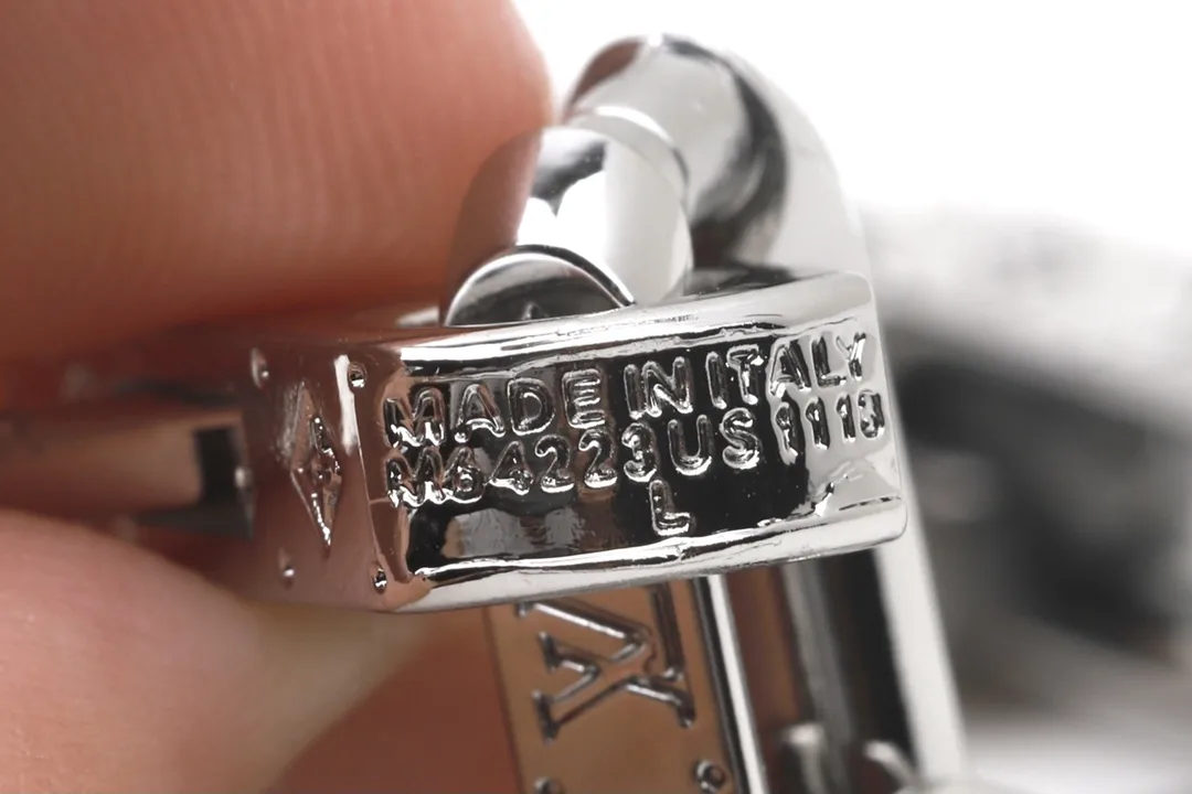 Monogram Damier Chain Link Bracelet (Titanium Steel) D11017577 — view 5