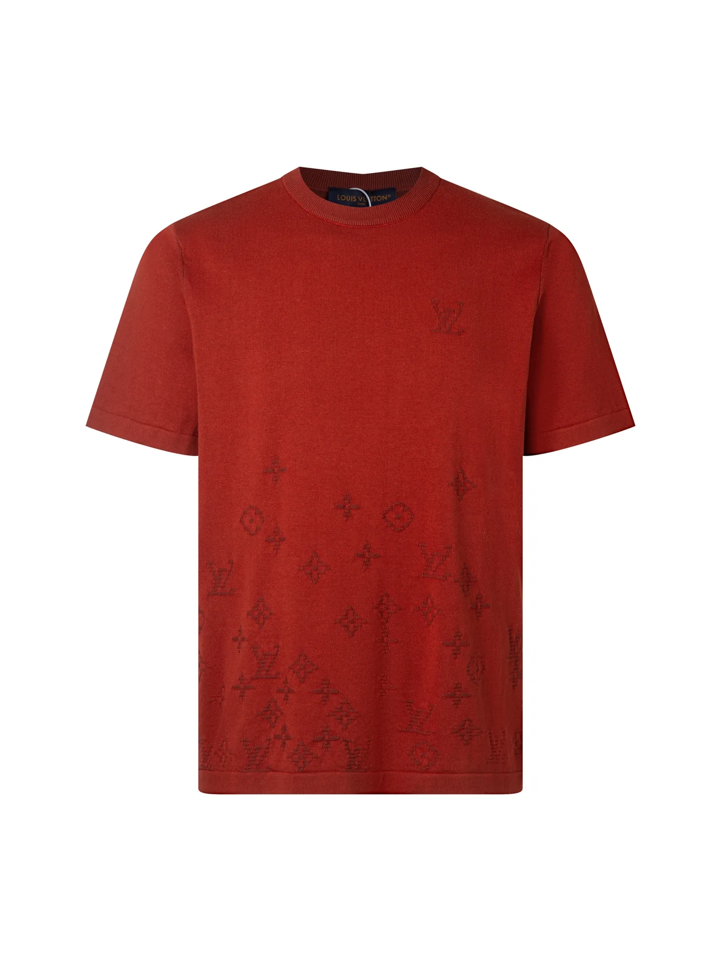 Monogram Intarsia Wool-Blend Knit T-Shirt D21021682