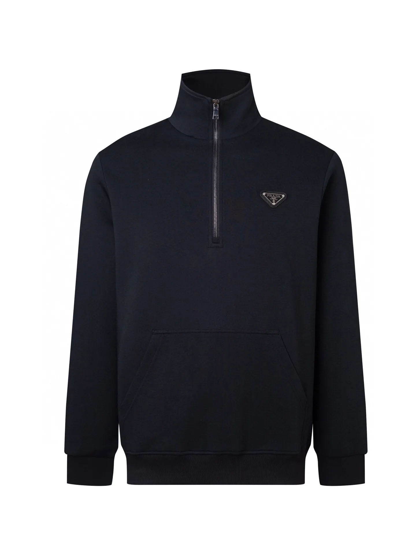 Logo-Badge Half-Zip Cotton Sweatshirt D24521688