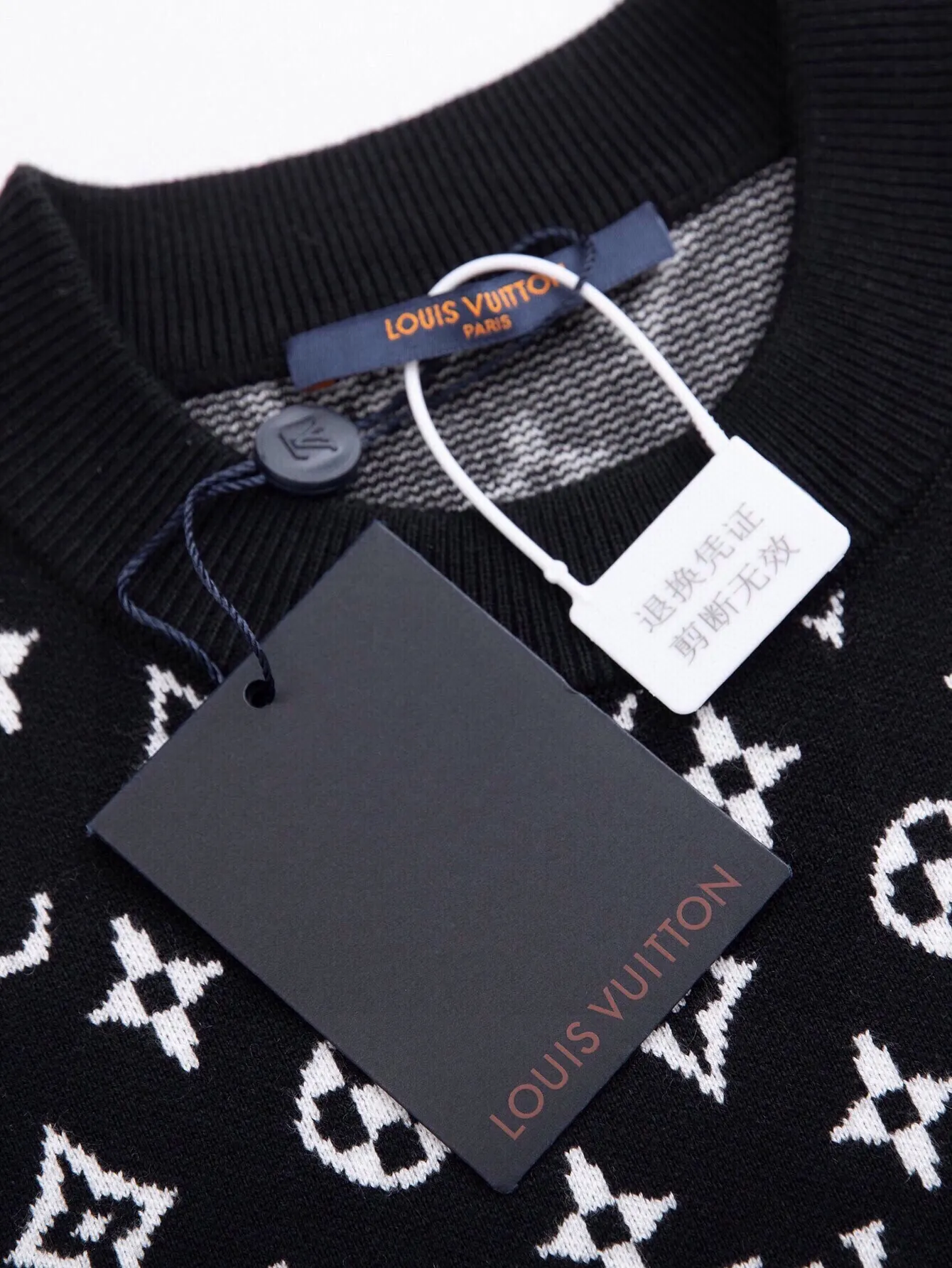 Monogram Jacquard Wool Crew-Neck Sweater D25521692 — view 3