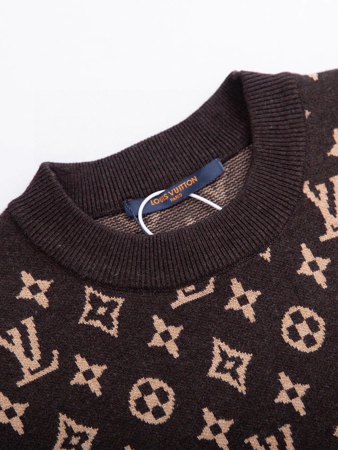 Monogram Jacquard Wool Crew-Neck Sweater D25521693 — view 4
