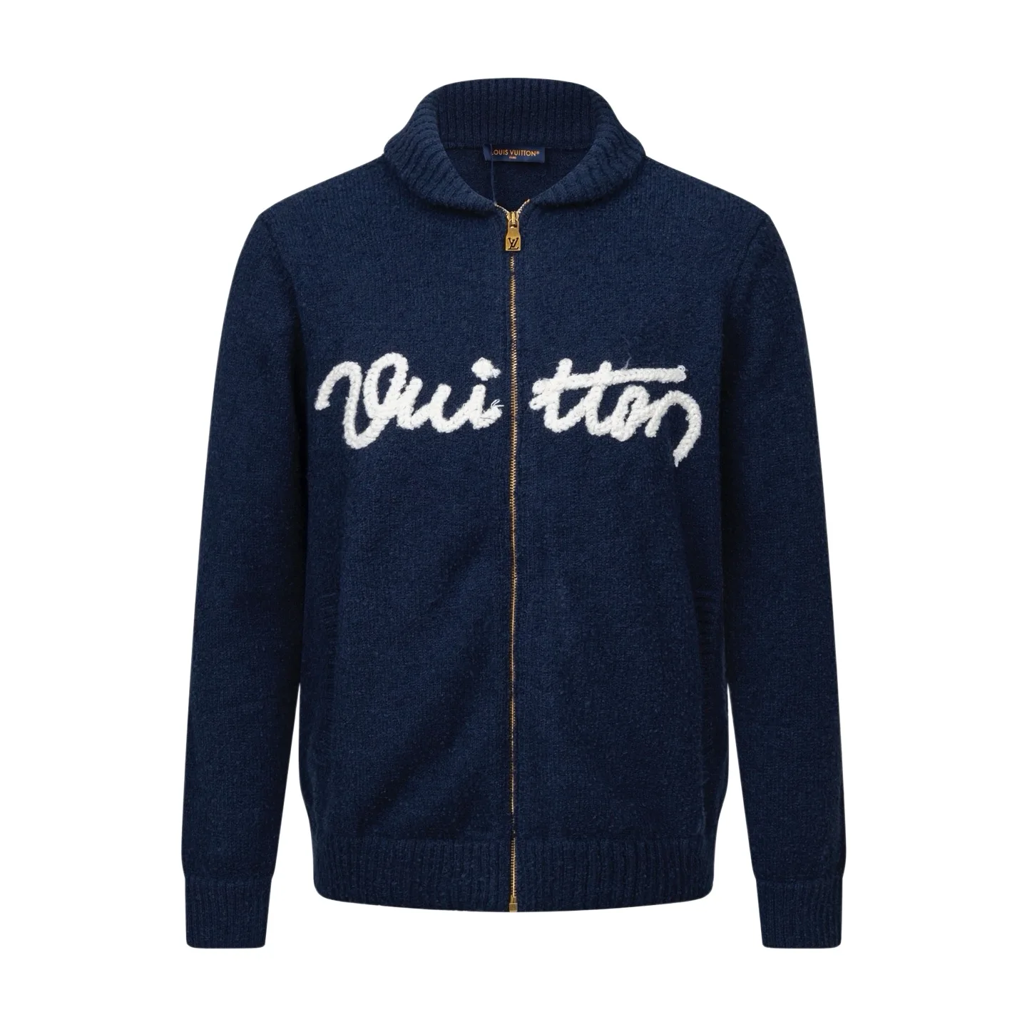 Logo Intarsia Wool-Blend Zip-Up Cardigan D29521701