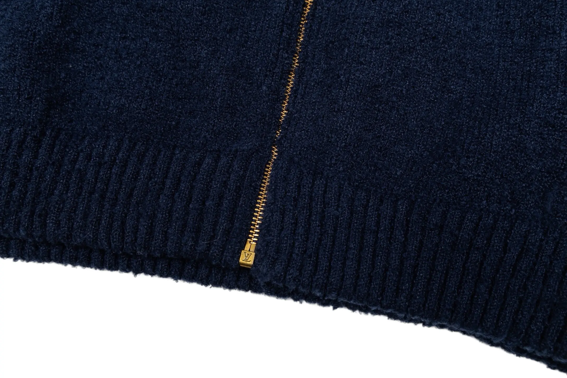 Logo Intarsia Wool-Blend Zip-Up Cardigan D29521701 — view 7