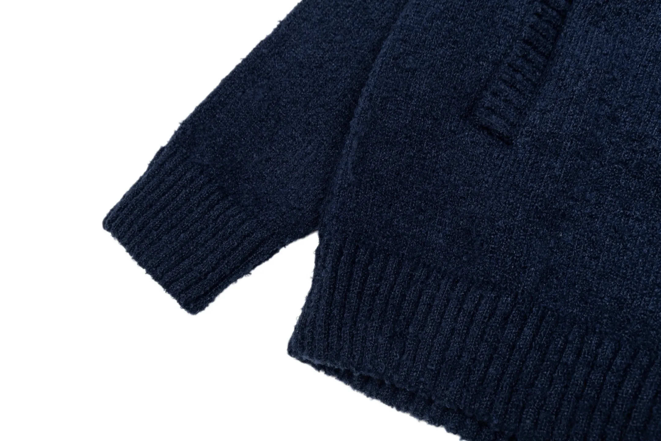 Logo Intarsia Wool-Blend Zip-Up Cardigan D29521701 — view 8