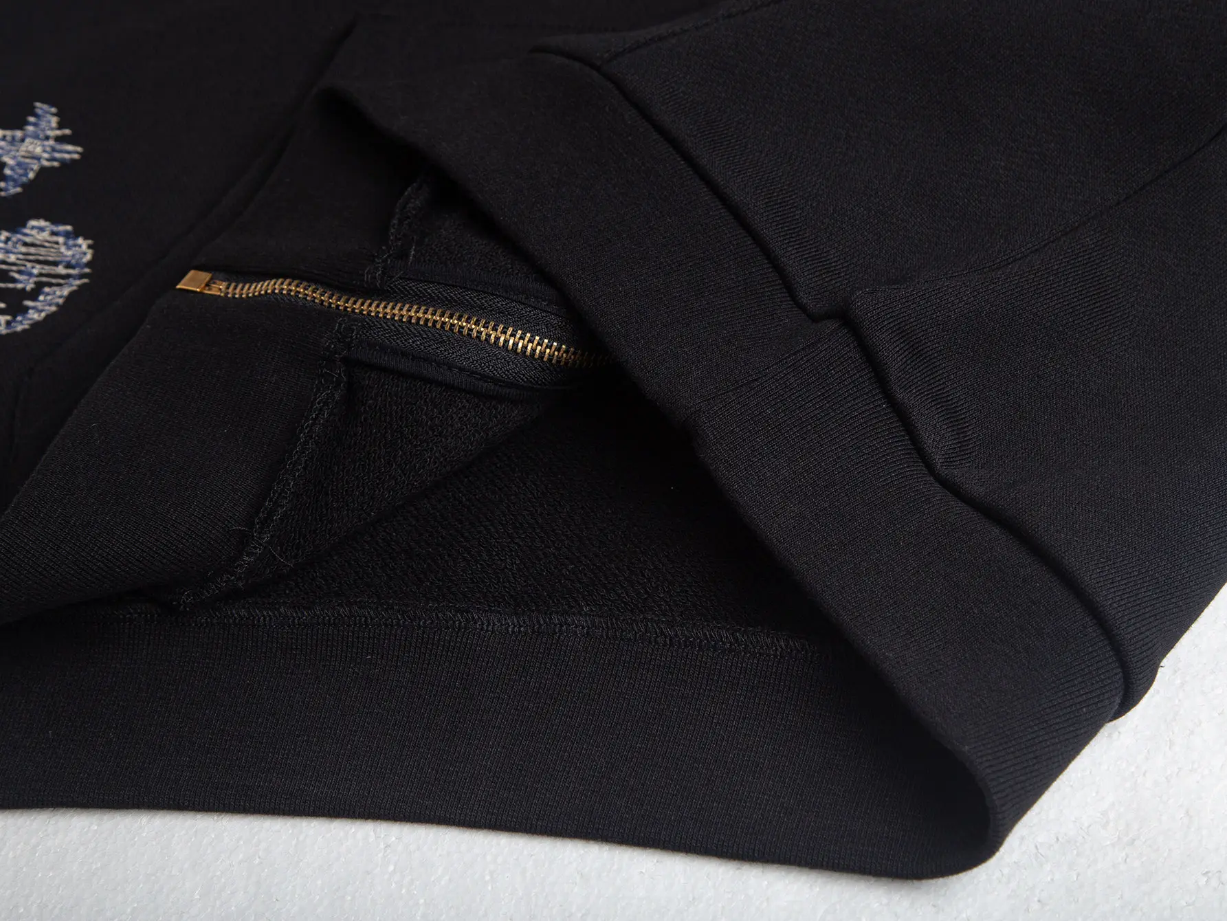 Embroidered Logo Zip-Up Hoodie D30021705 — view 12