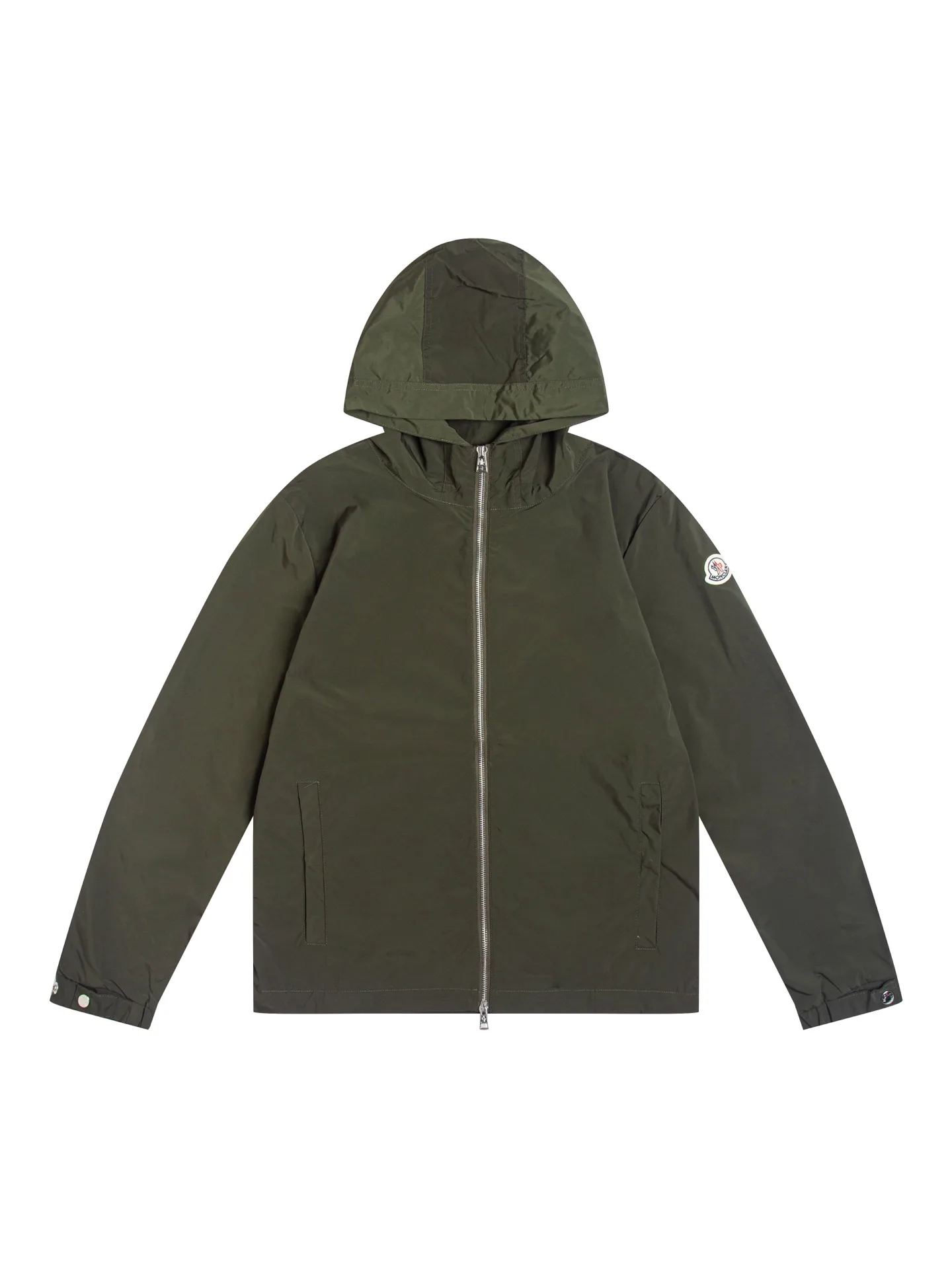 Hooded Logo-Patch Windbreaker Jacket D31021733