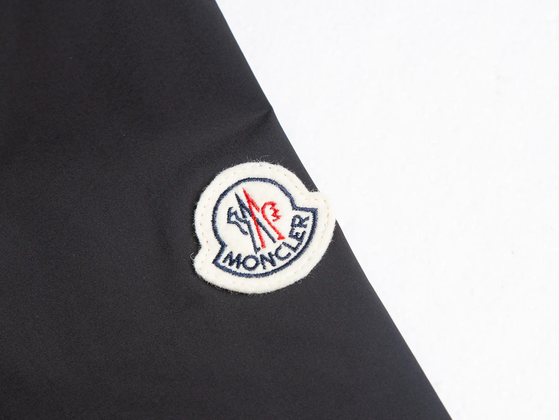 Moncler Hooded Windbreaker Jacket with Grosgrain Trim D31021730 — view 5