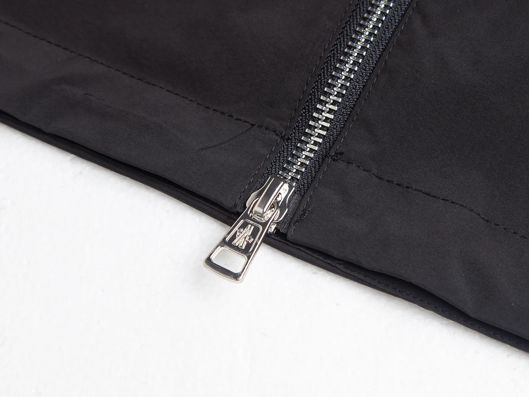 Moncler Hooded Windbreaker Jacket with Grosgrain Trim D31021730 — view 6