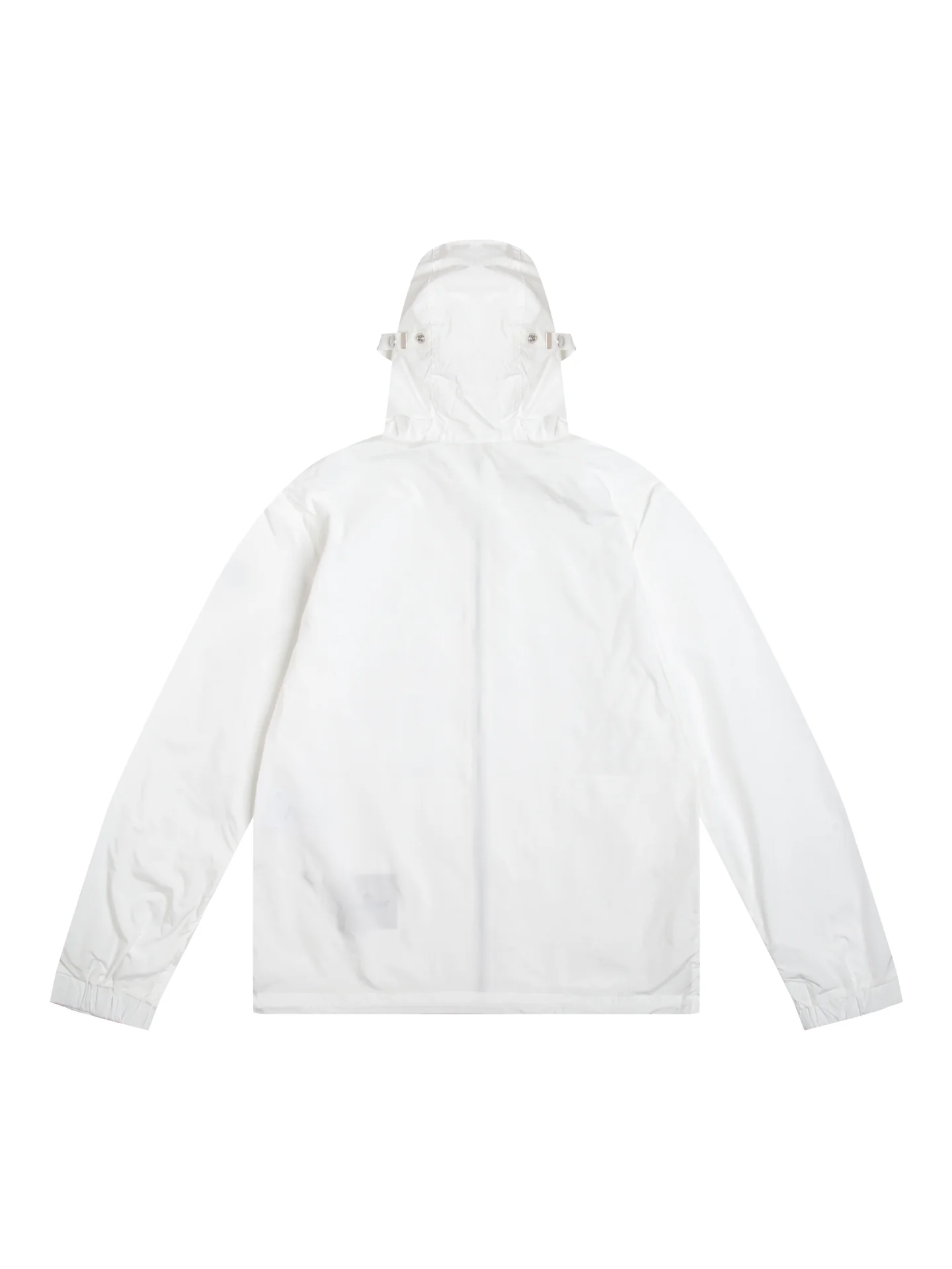 Moncler Hooded Windbreaker Jacket with Logo Patch D31021731 — view 2