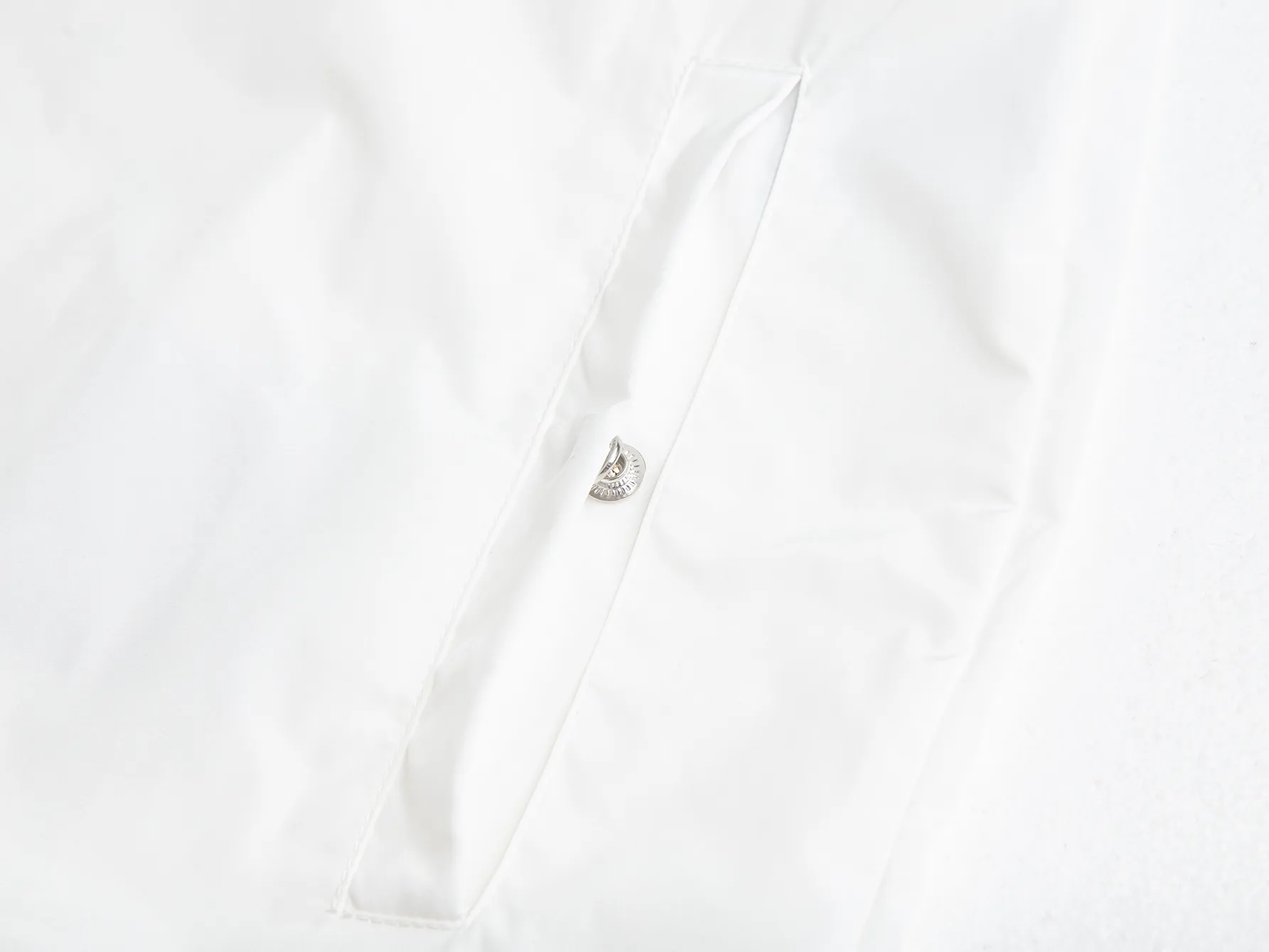 Moncler Hooded Windbreaker Jacket with Logo Patch D31021731 — view 12