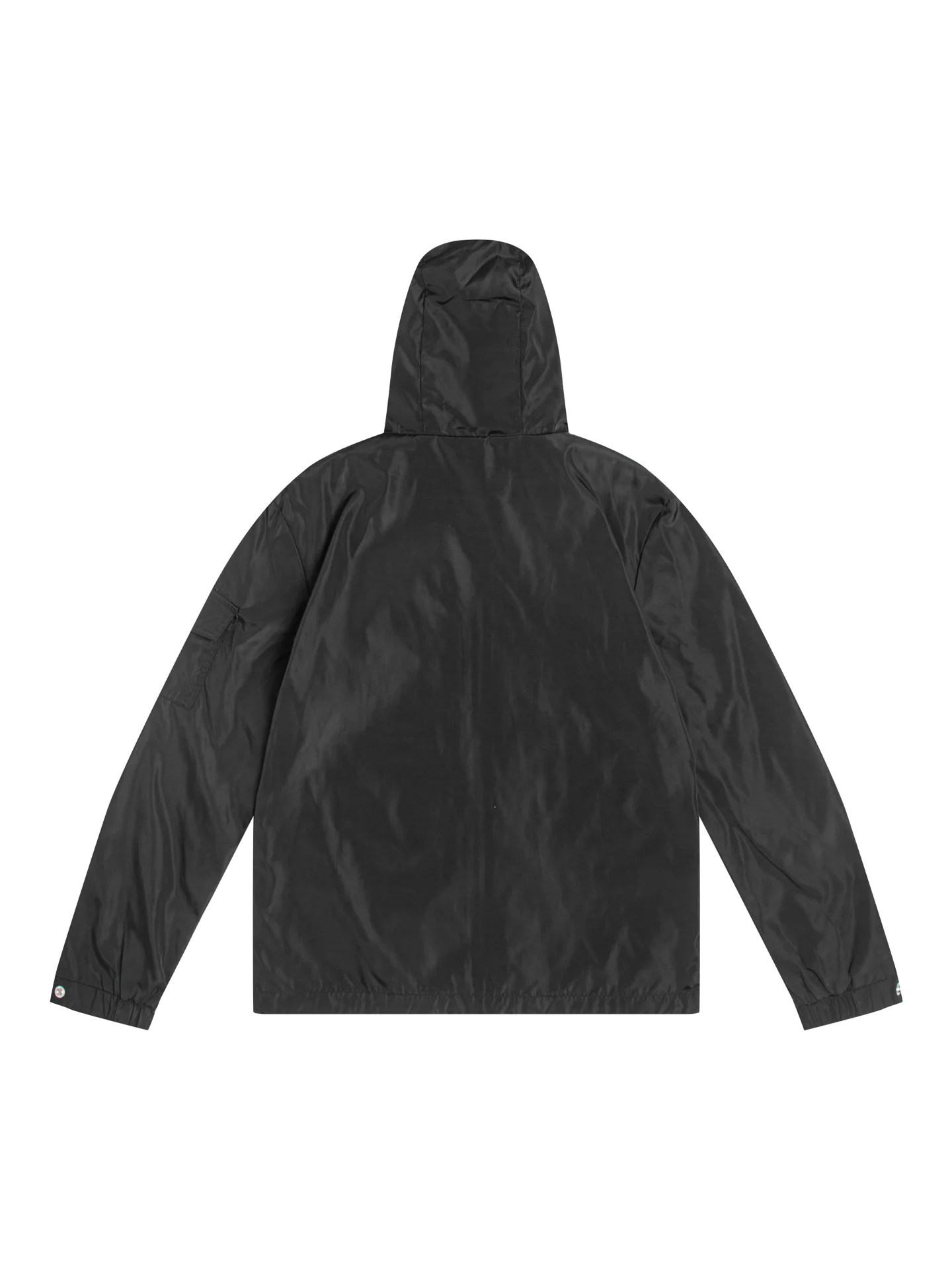 Moncler Hooded Windbreaker Jacket with Tricolour Trim D31021735 — view 2